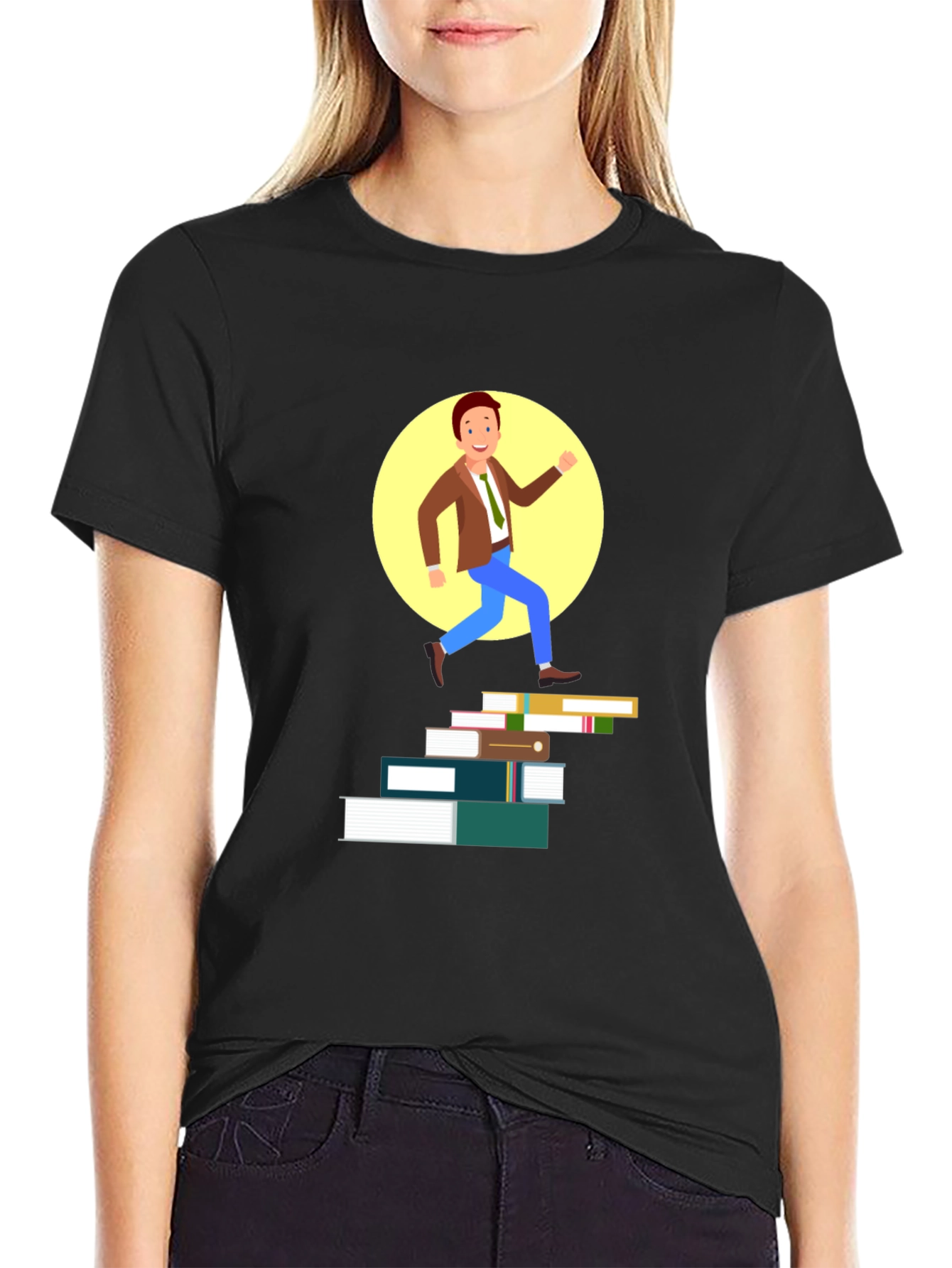 Bookworm Ascent Graphic Tee - Black