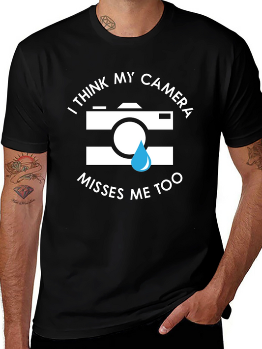 Camera Misses Me Funny Graphic Tee