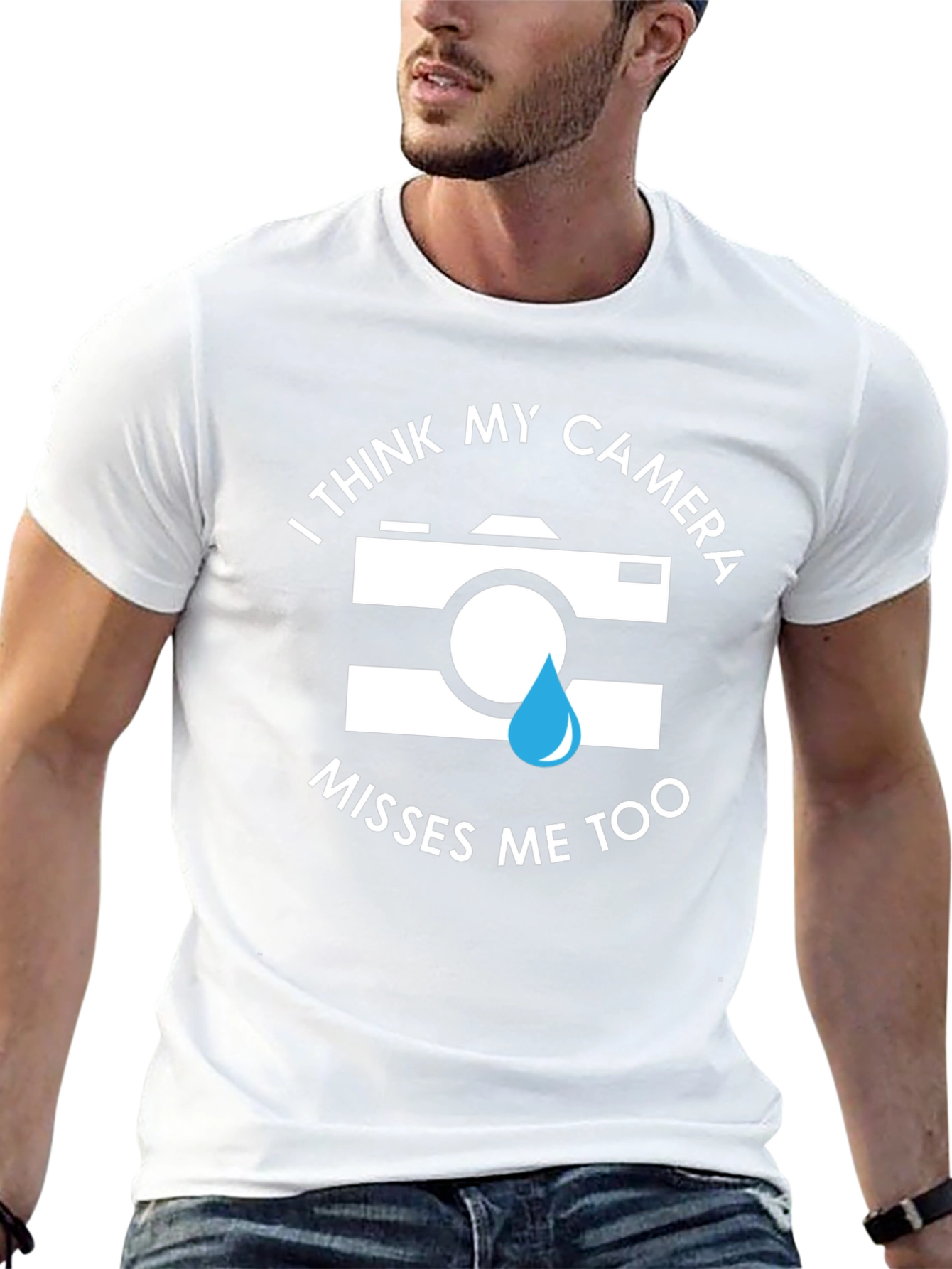 Camera Misses Me Funny Graphic Tee