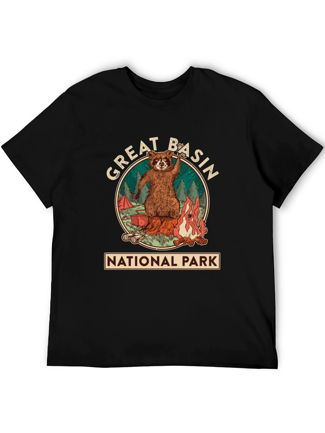 Great Basin National Park Raccoon T-Shirt