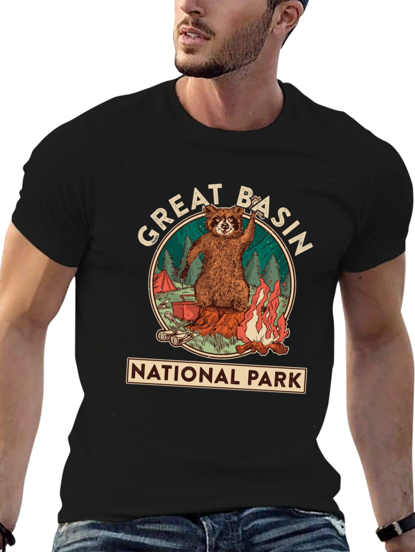 Great Basin National Park Raccoon T-Shirt