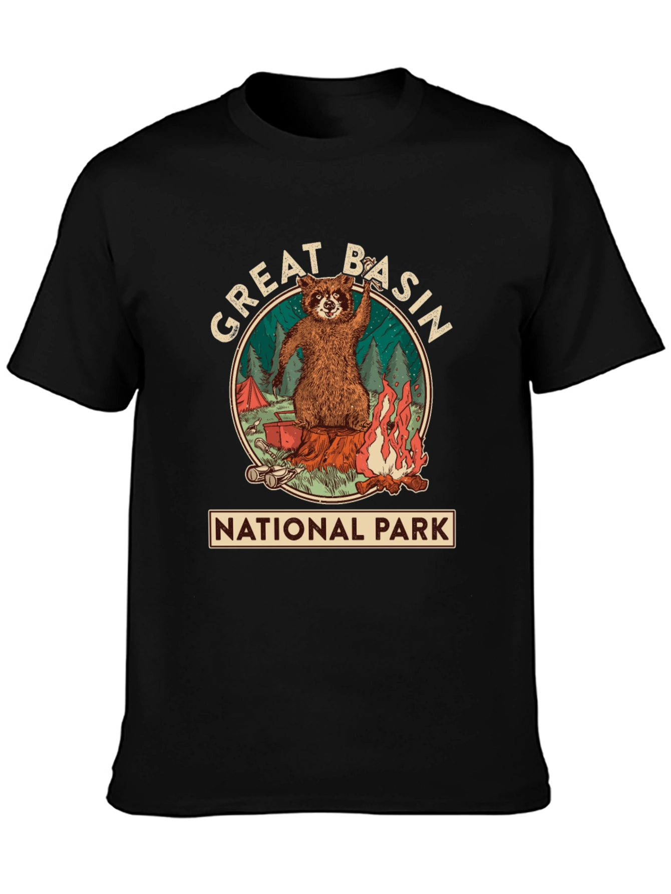 Great Basin National Park Raccoon T-Shirt