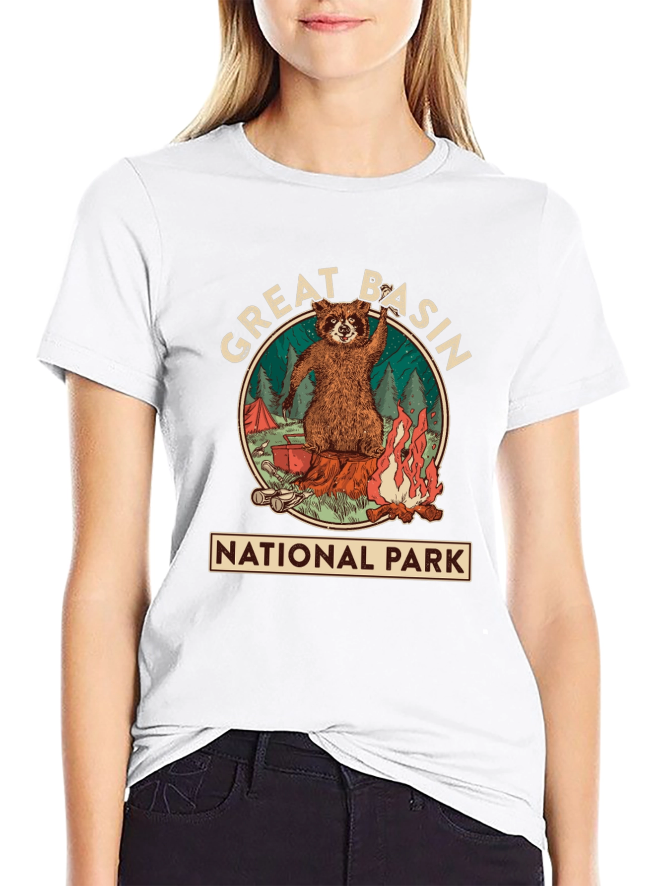 Great Basin National Park Raccoon T-Shirt