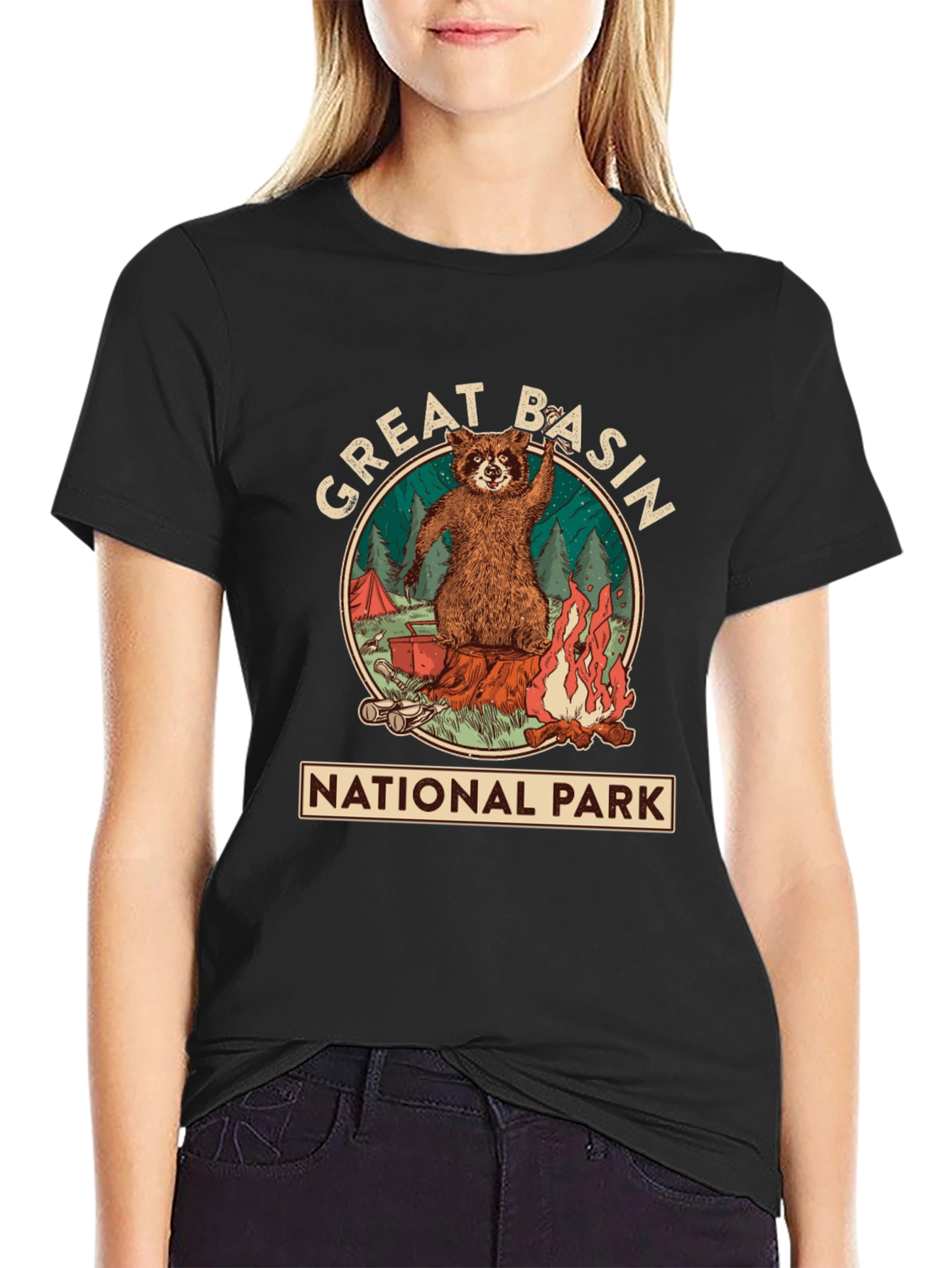 Great Basin National Park Raccoon T-Shirt