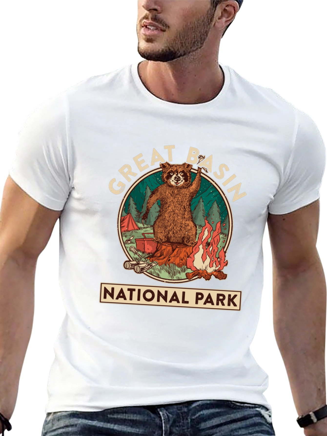 Great Basin National Park Raccoon T-Shirt