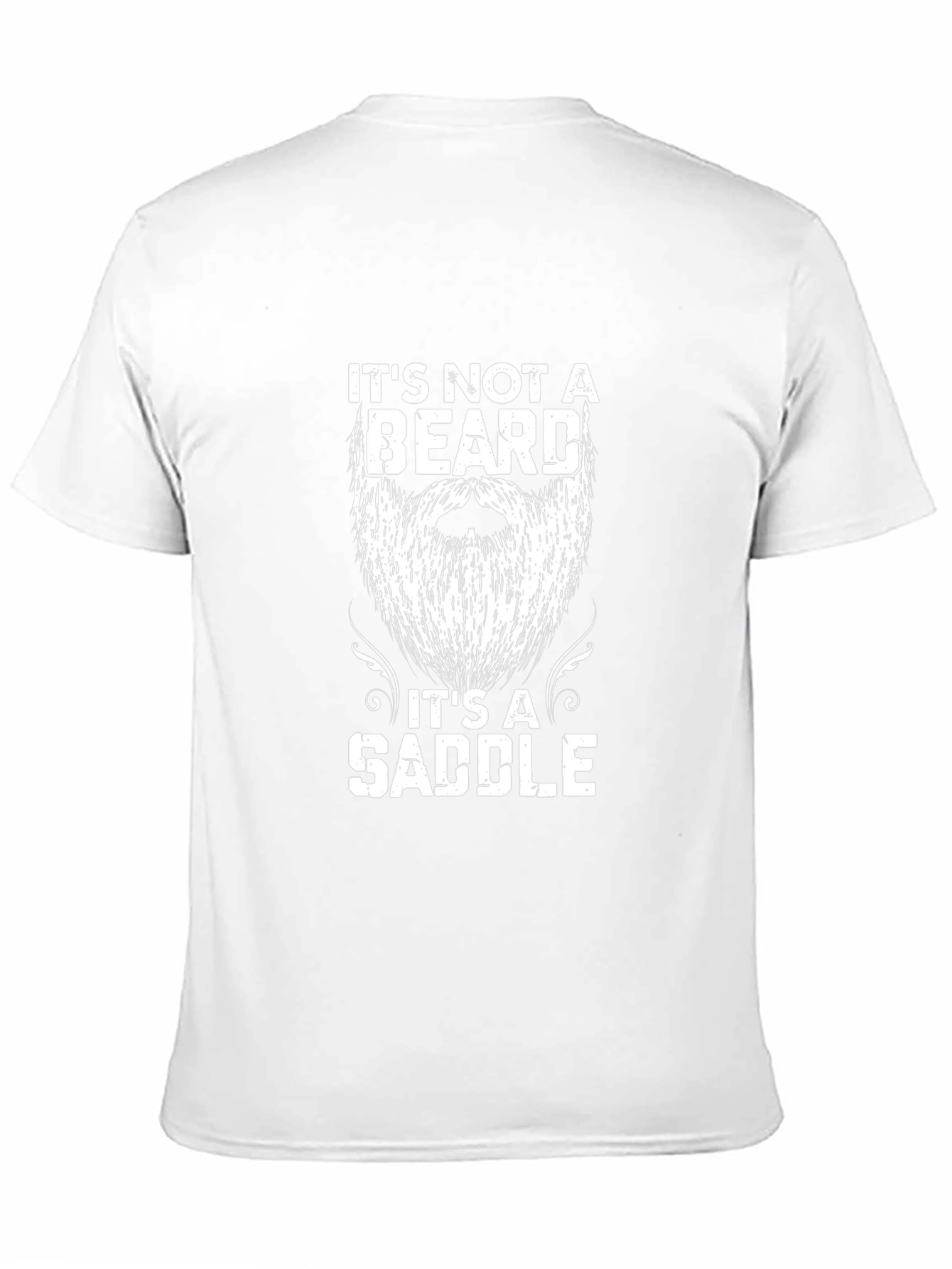 Funny Beard Saddle T-Shirt - Novelty Tee