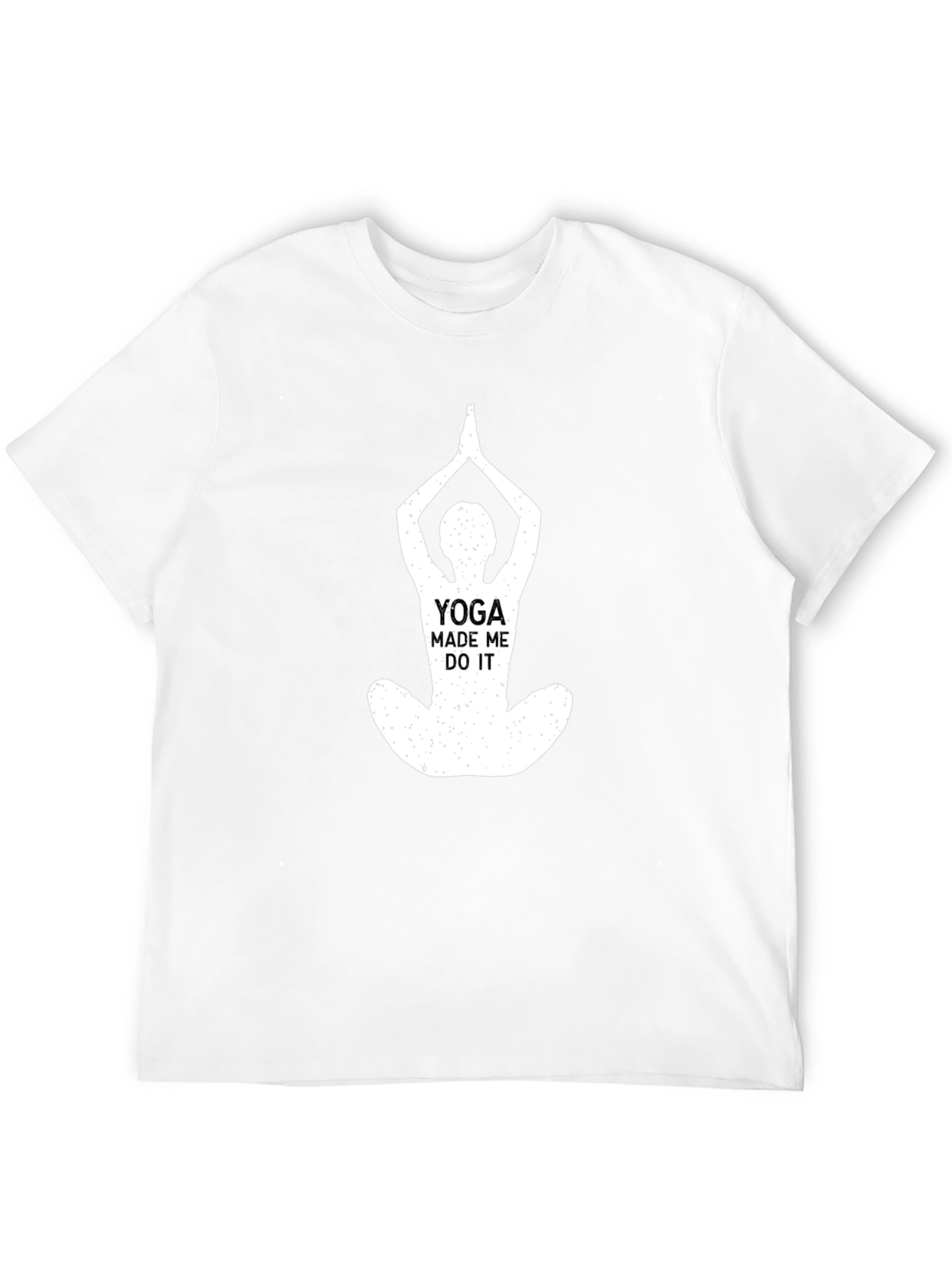 Yoga Made Me Do It Black T-Shirt