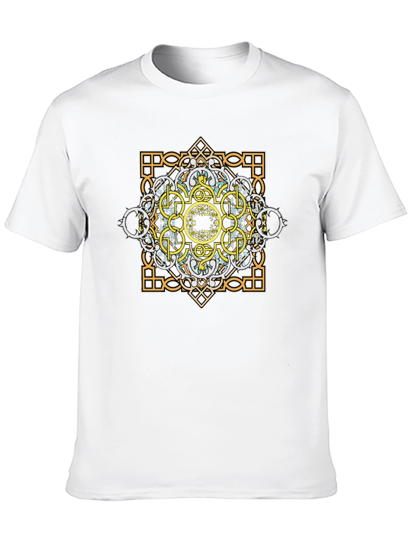 Geometric Graphic Tee - Mandala Design