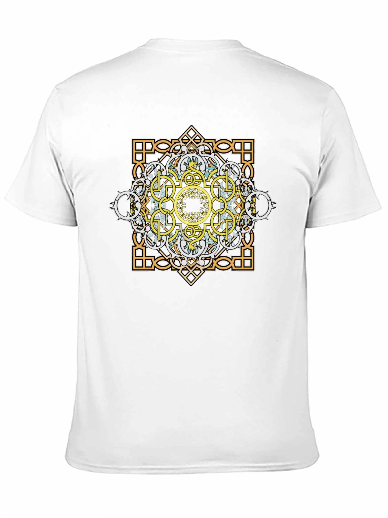Geometric Graphic Tee - Mandala Design