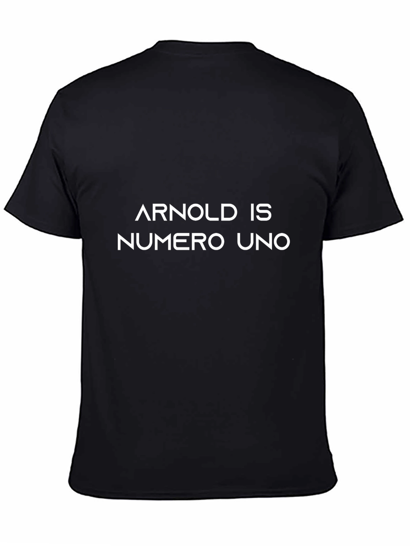 Arnold Is Numero Uno Black Graphic T-Shirt