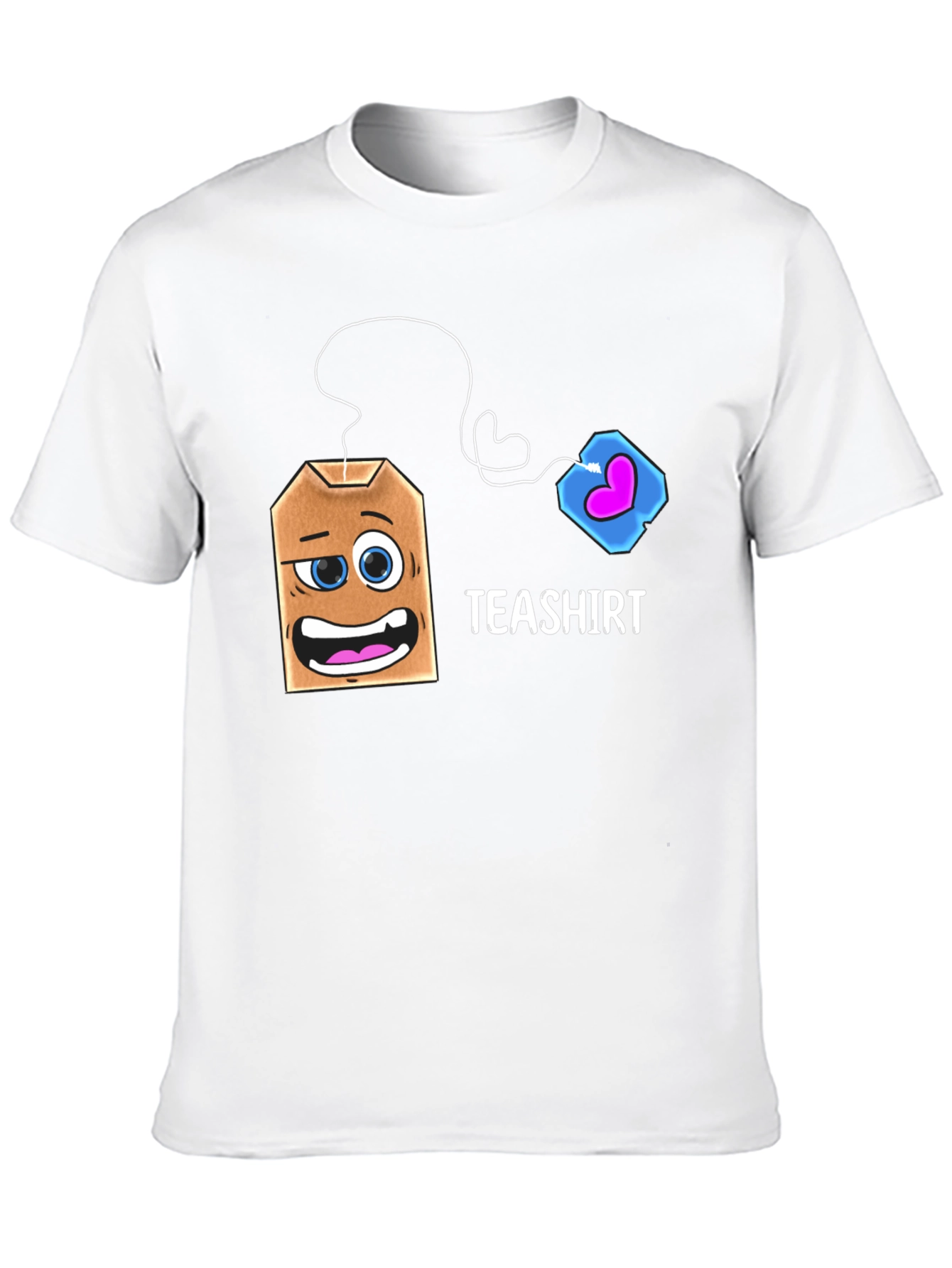 Teashirt Funny Cartoon Tea Bag Graphic T-Shirt