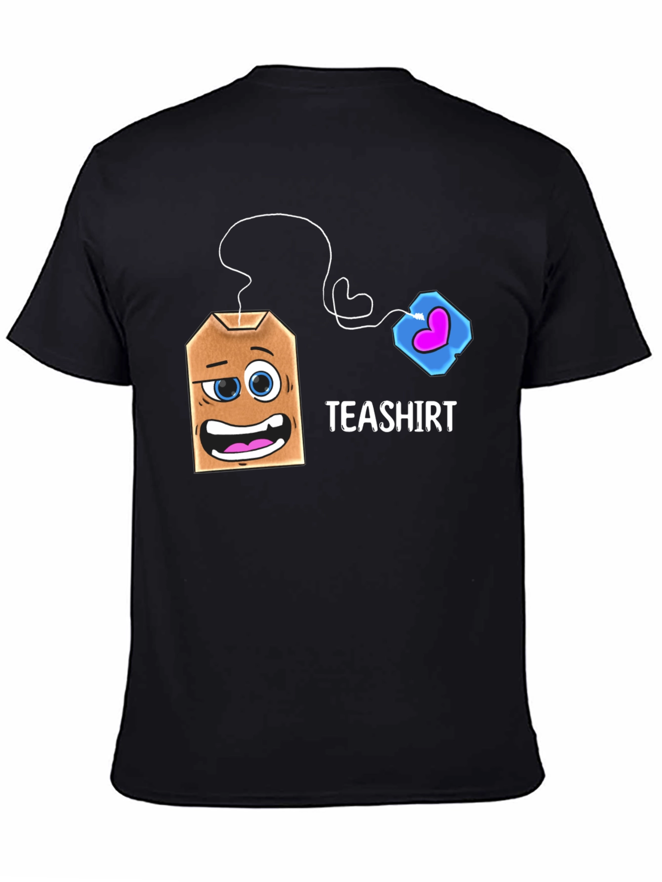 Teashirt Funny Cartoon Tea Bag Graphic T-Shirt