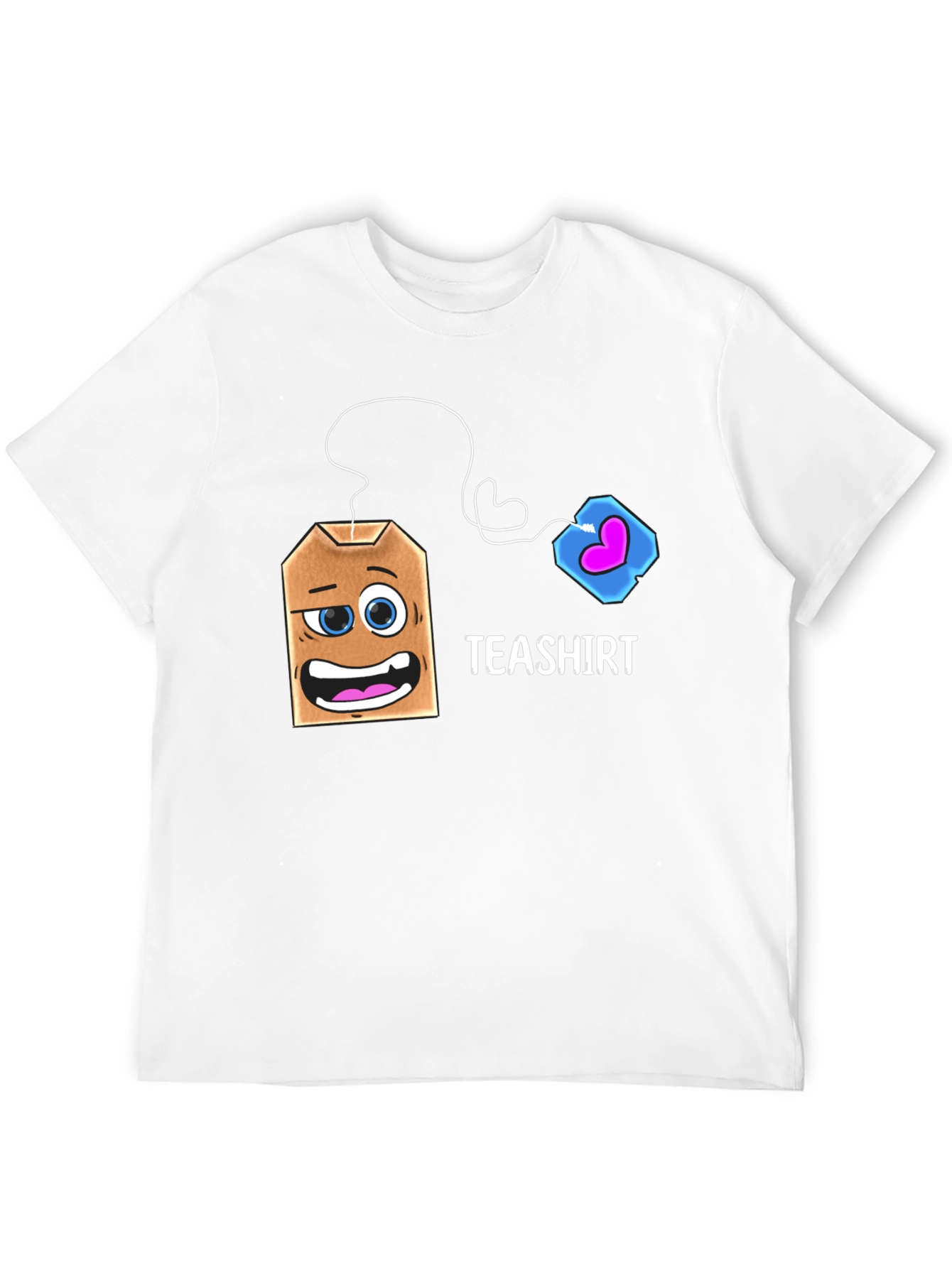 Teashirt Funny Cartoon Tea Bag Graphic T-Shirt