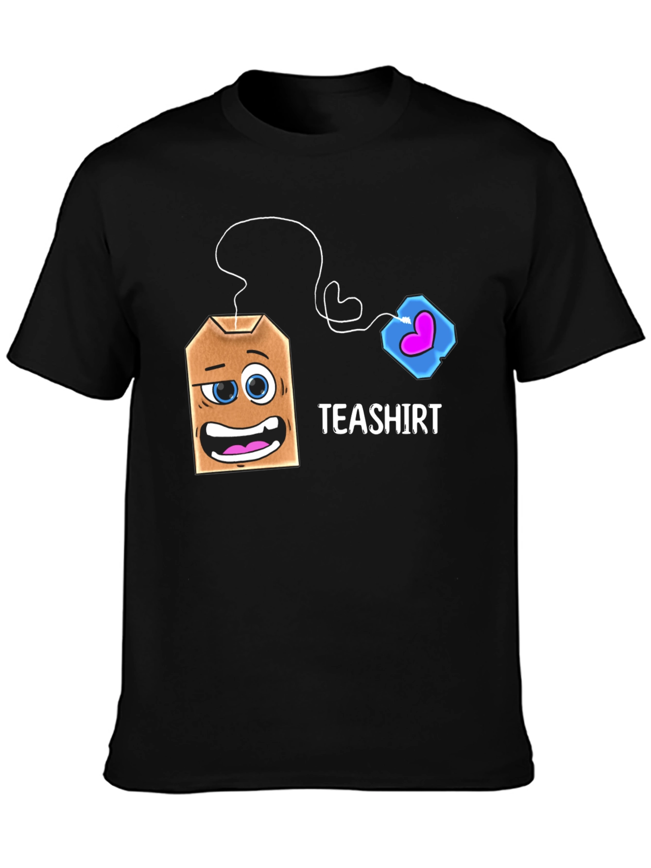 Teashirt Funny Cartoon Tea Bag Graphic T-Shirt