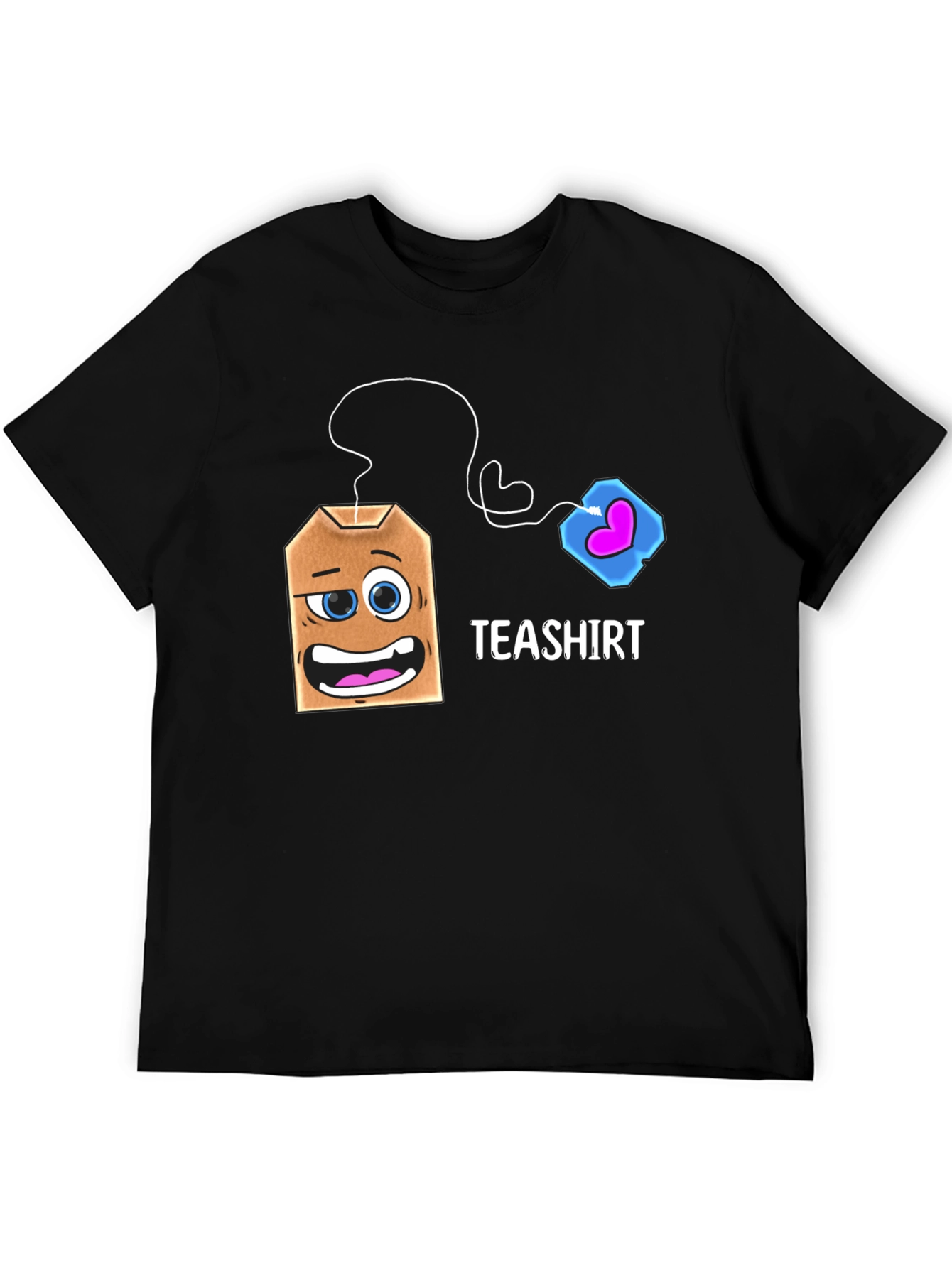 Teashirt Funny Cartoon Tea Bag Graphic T-Shirt