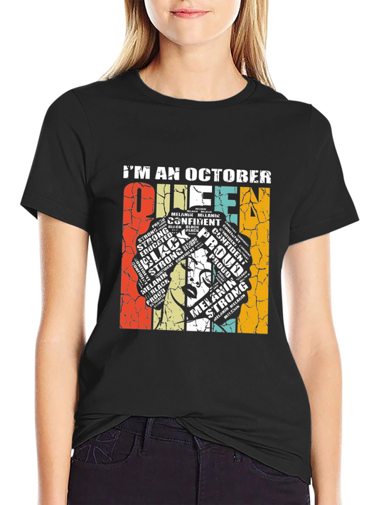 October Queen Black Pride T-Shirt