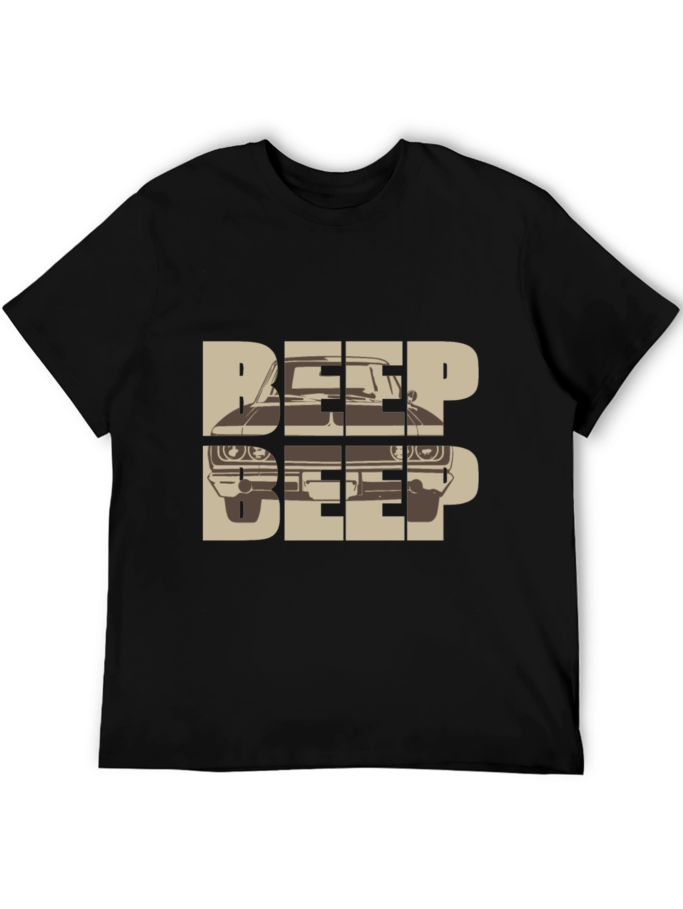 Beep Beep Car Graphic Tee - Retro Automotive T-Shirt