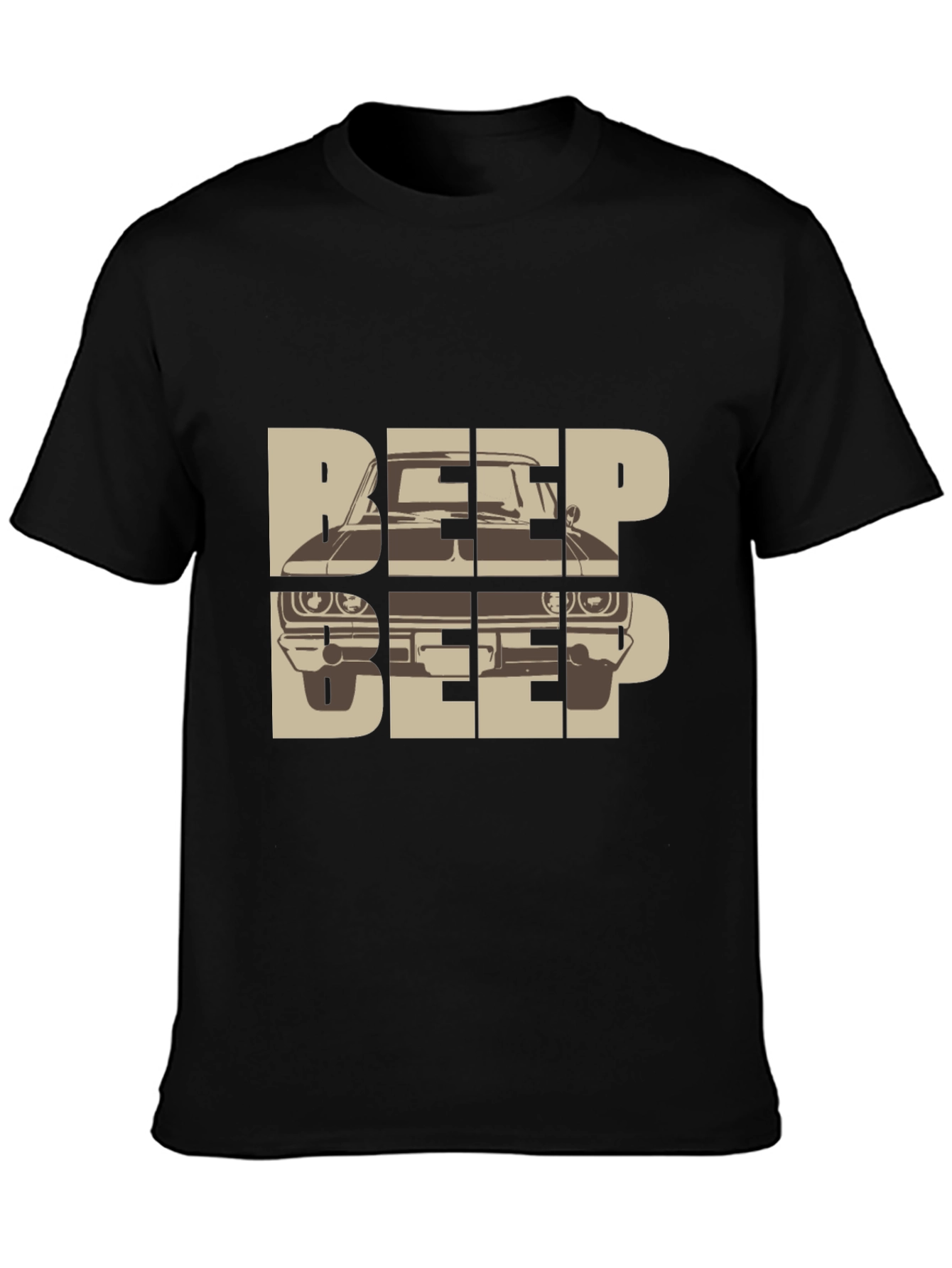 Beep Beep Car Graphic Tee - Retro Automotive T-Shirt