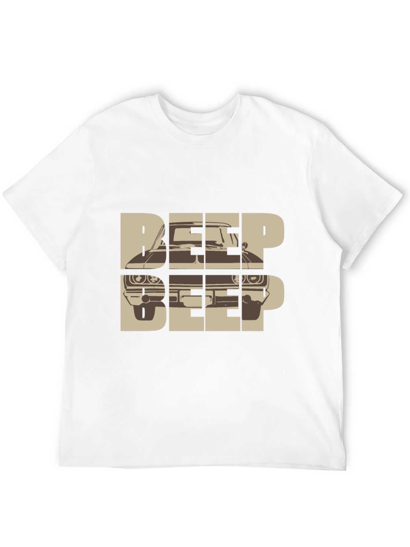 Beep Beep Car Graphic Tee - Retro Automotive T-Shirt