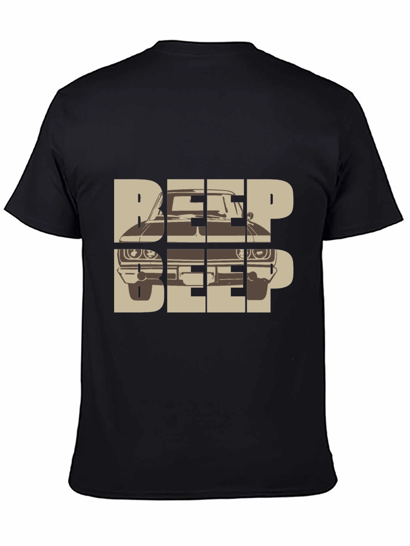 Beep Beep Car Graphic Tee - Retro Automotive T-Shirt