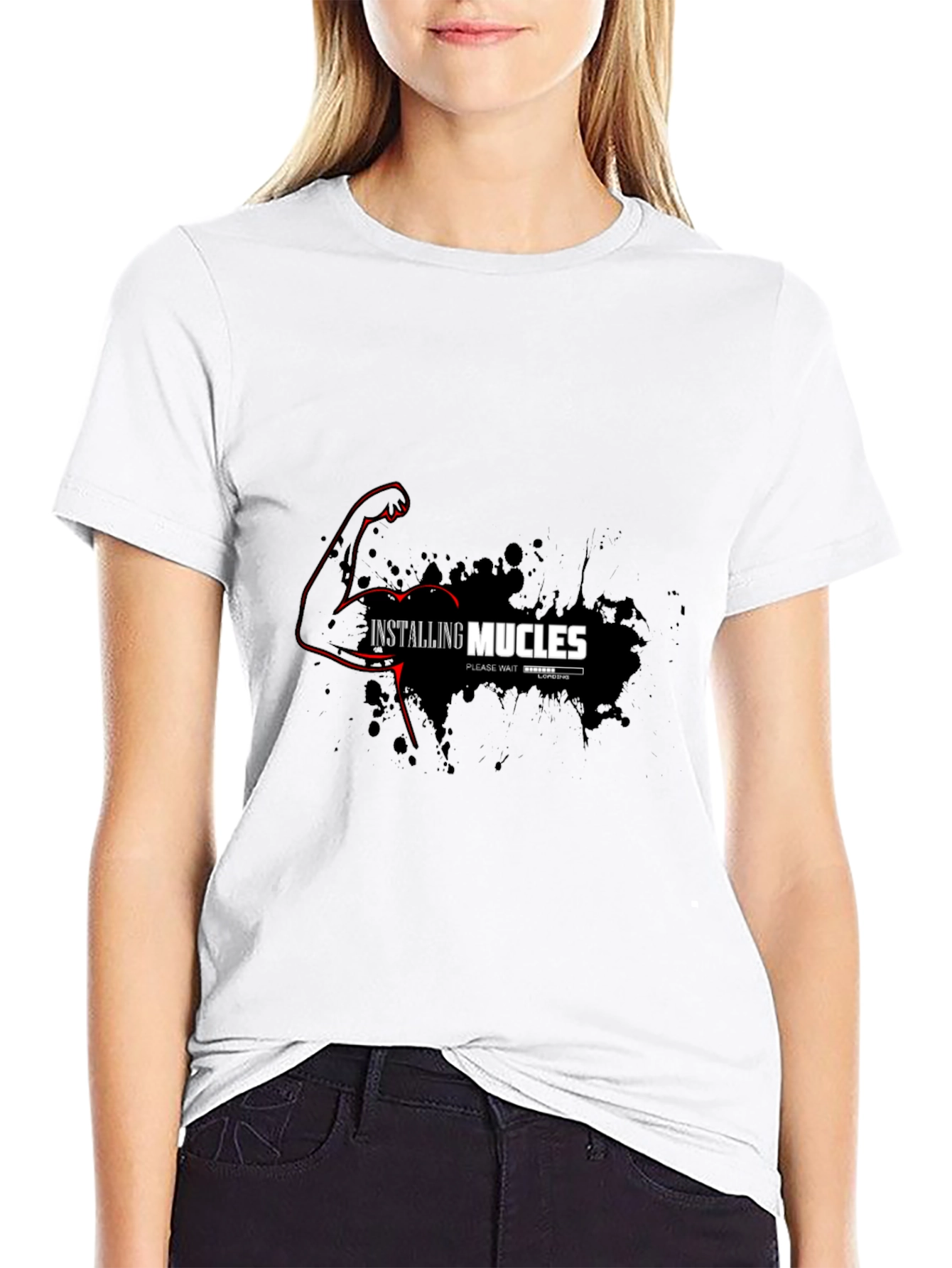 Installing Muscles Graphic T-Shirt