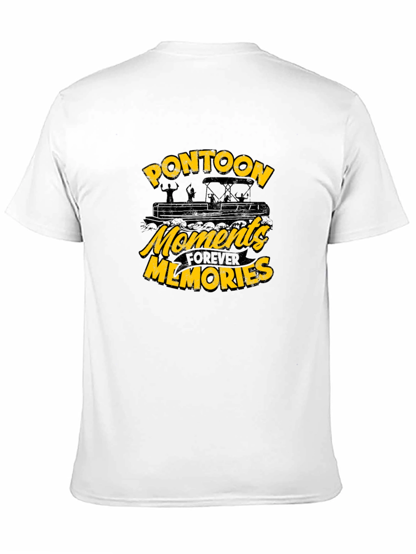 Pontoon Moments Forever Memories Black T-Shirt
