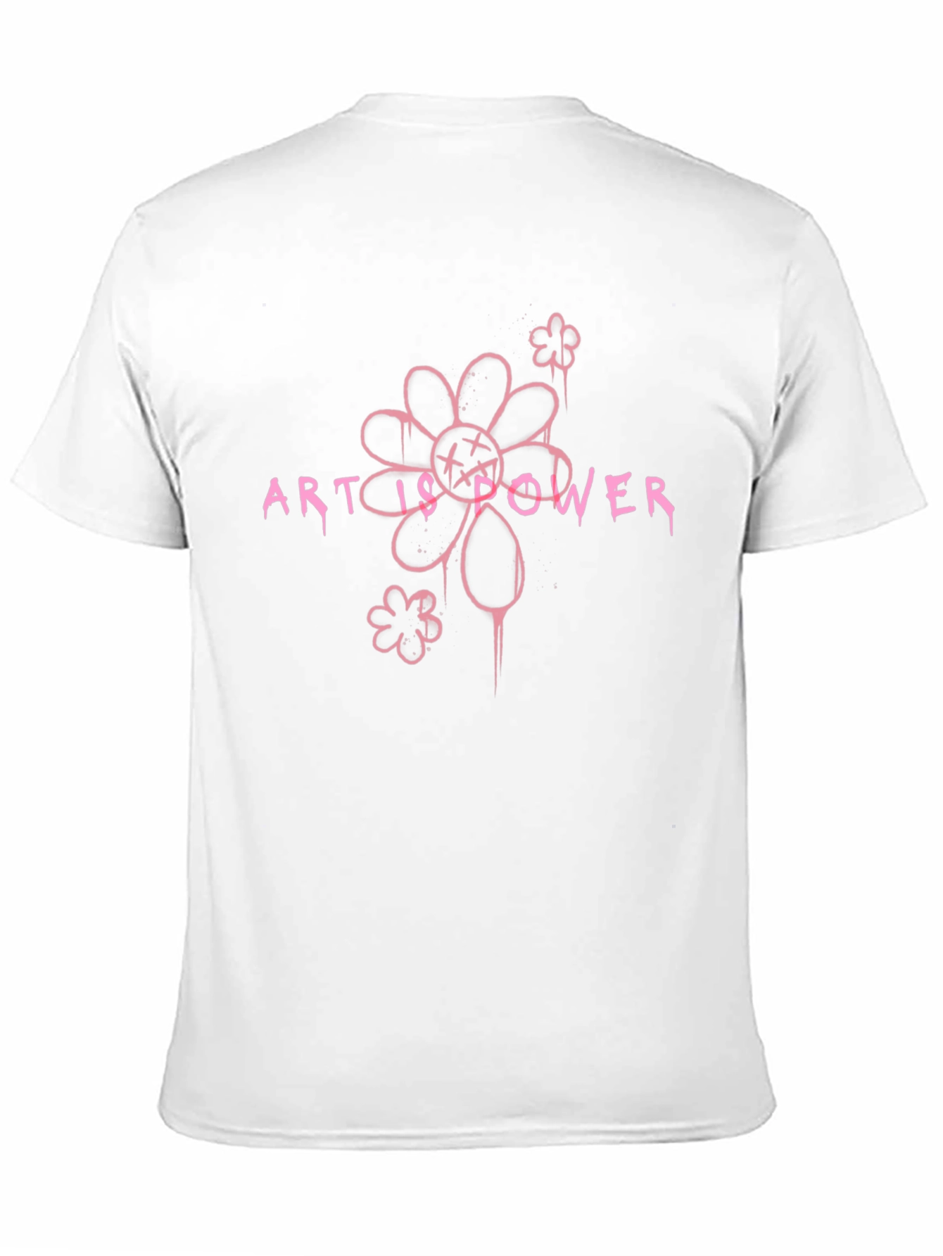 Art is Power Graphic Tee - Black Cotton Blend