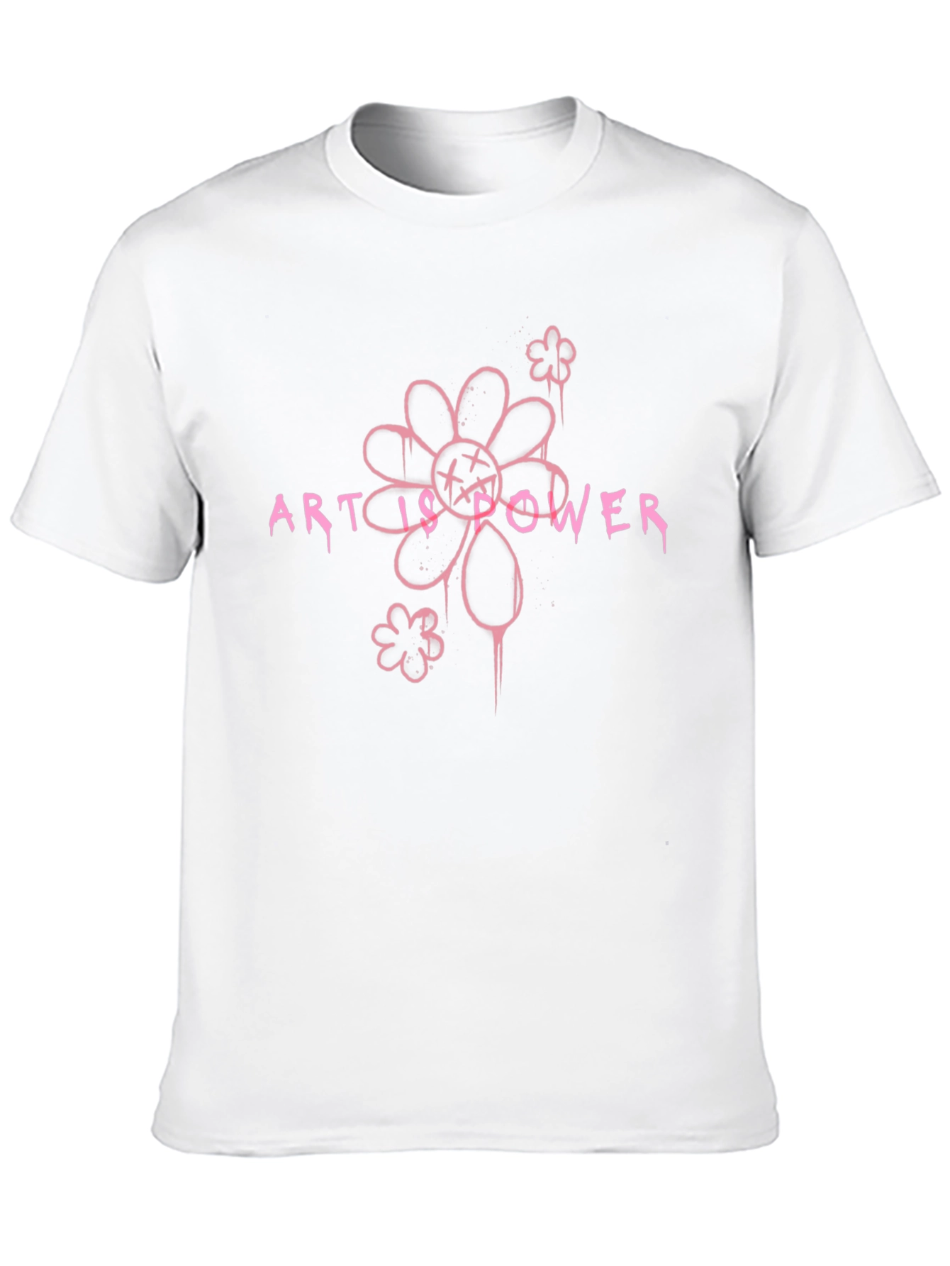 Art is Power Graphic Tee - Black Cotton Blend