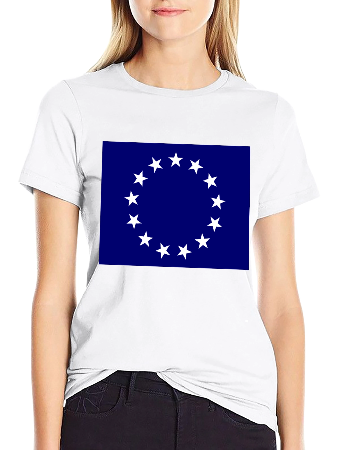 American Revolution 13 Stars Black T-Shirt