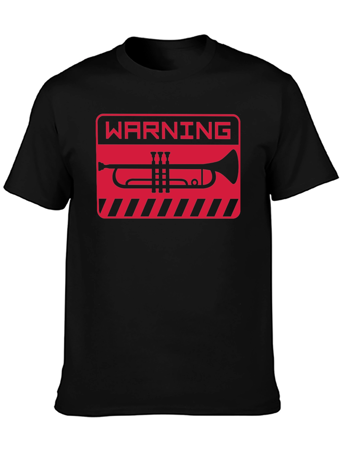 Warning Trumpet T-Shirt - Black Graphic Tee