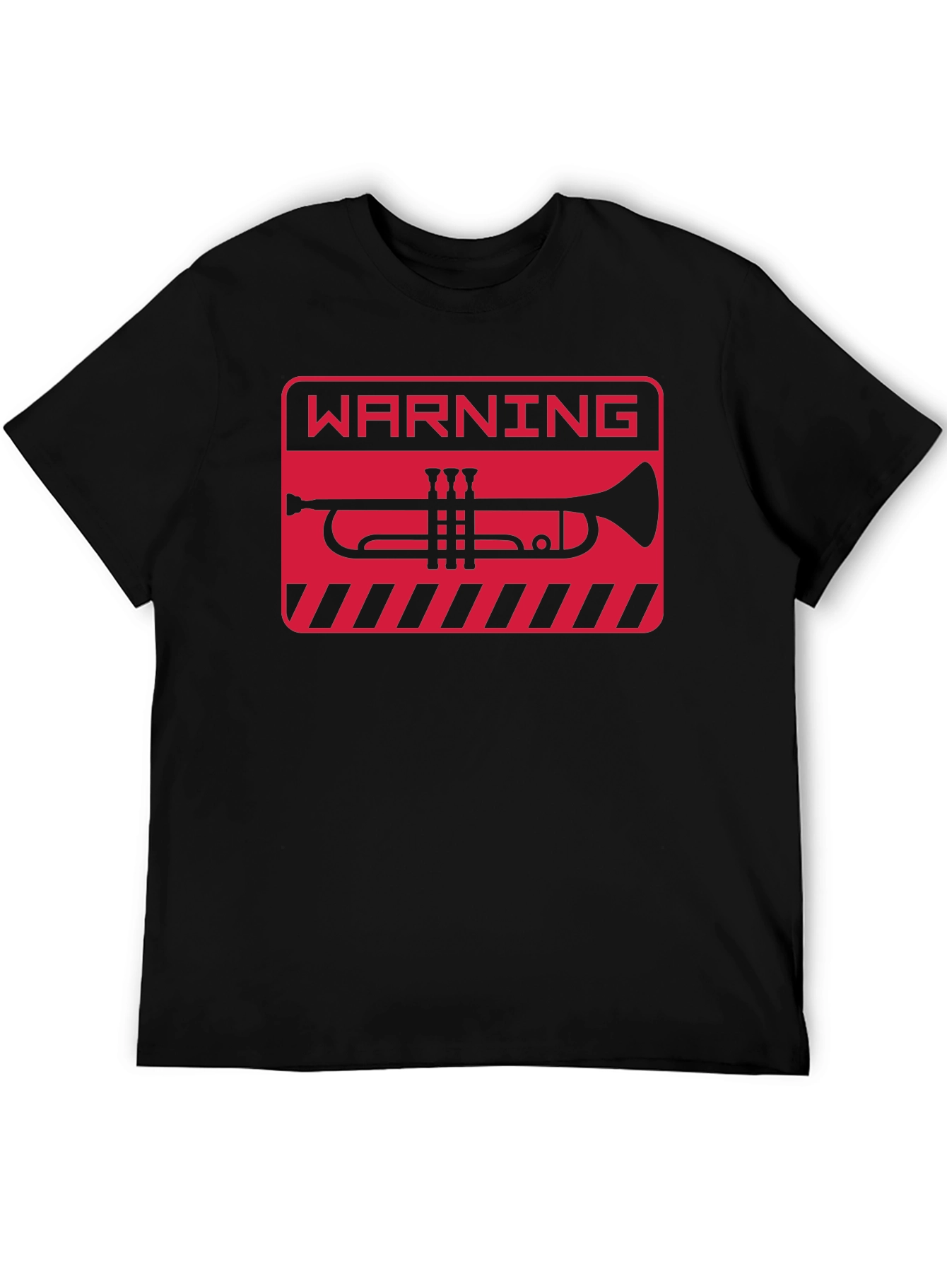 Warning Trumpet T-Shirt - Black Graphic Tee