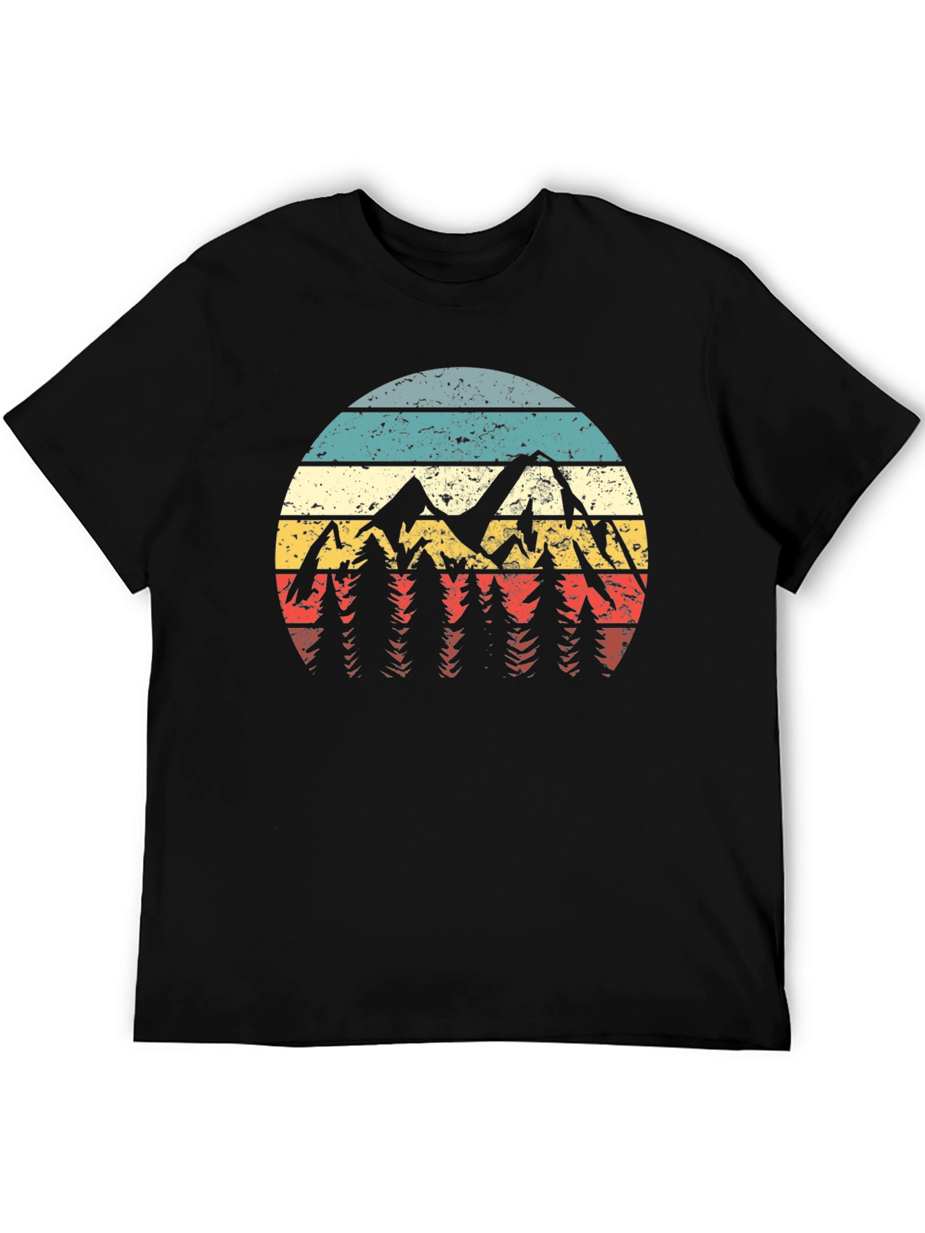 Retro Mountainscape Graphic Tee - Adventure Ready