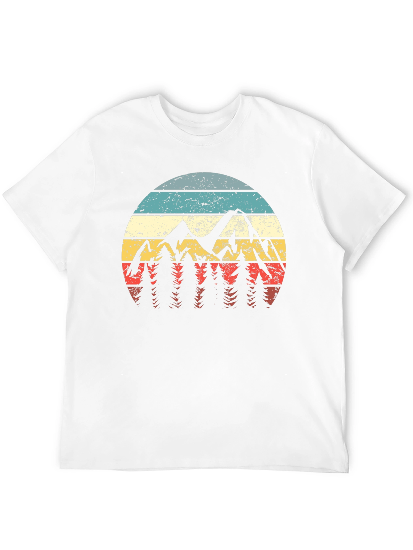 Retro Mountainscape Graphic Tee - Adventure Ready