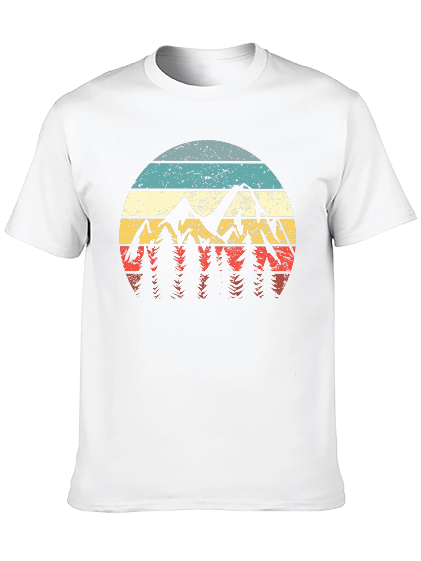 Retro Mountainscape Graphic Tee - Adventure Ready