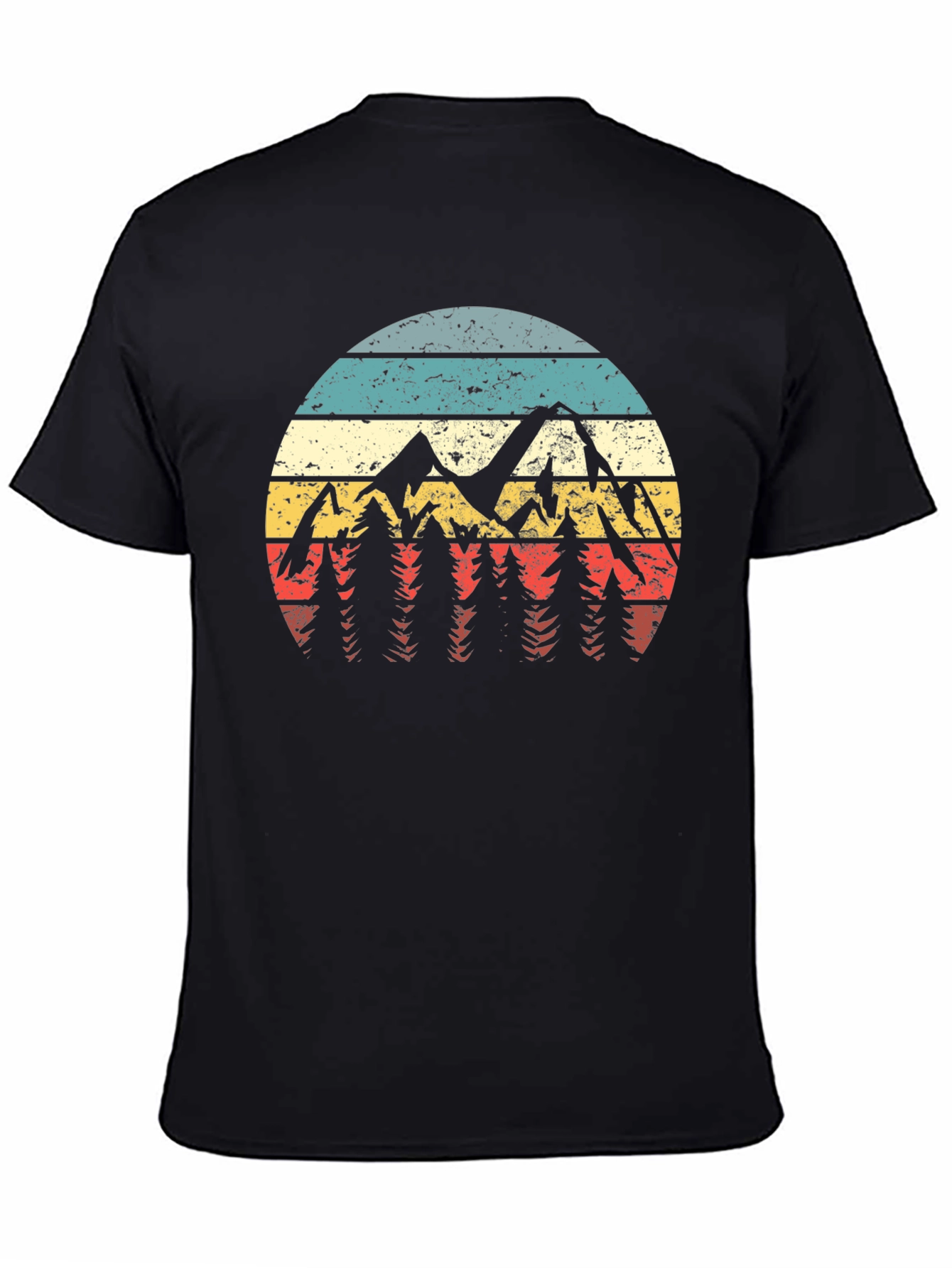 Retro Mountainscape Graphic Tee - Adventure Ready