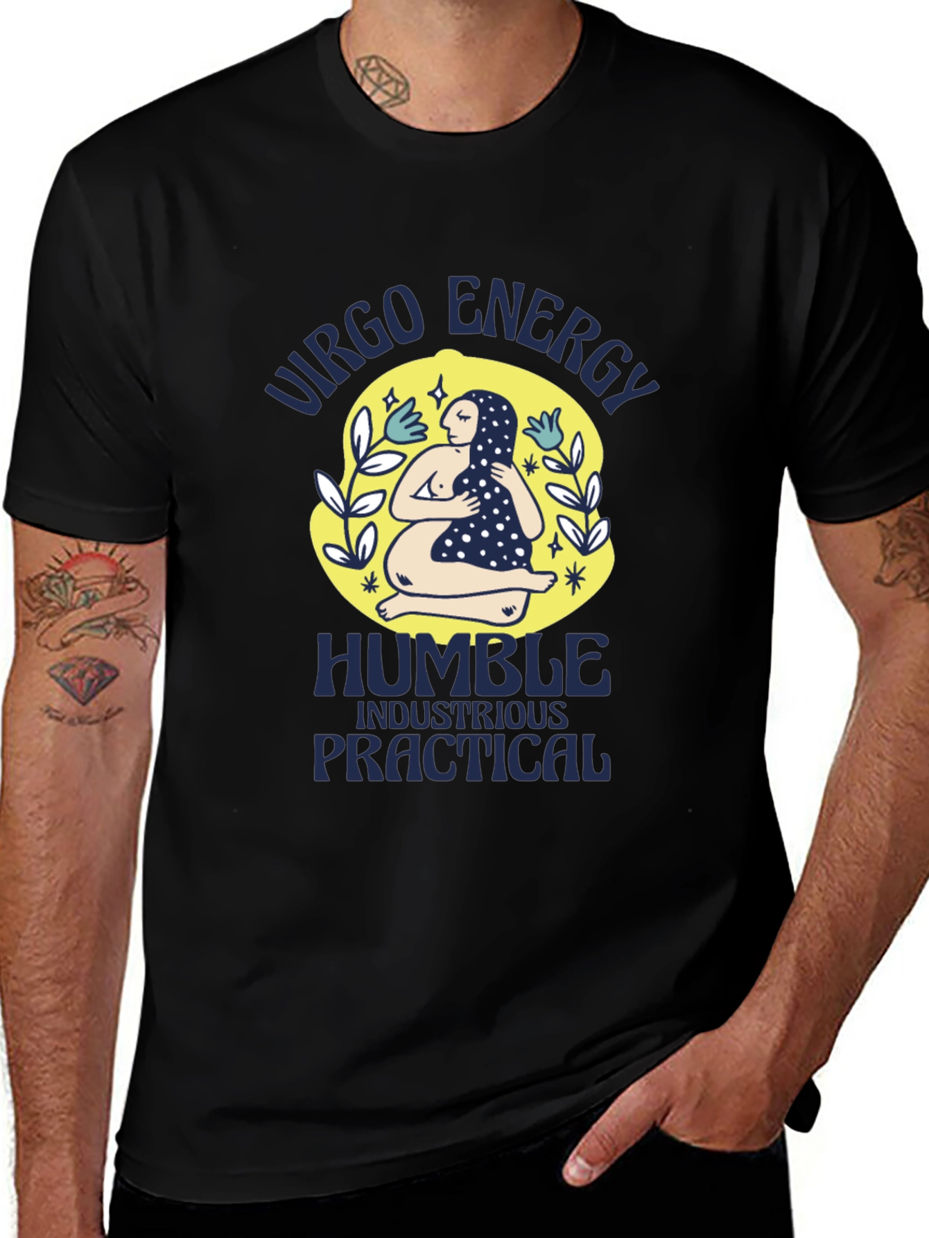 Virgo Energy Graphic T-Shirt - Humble & Practical