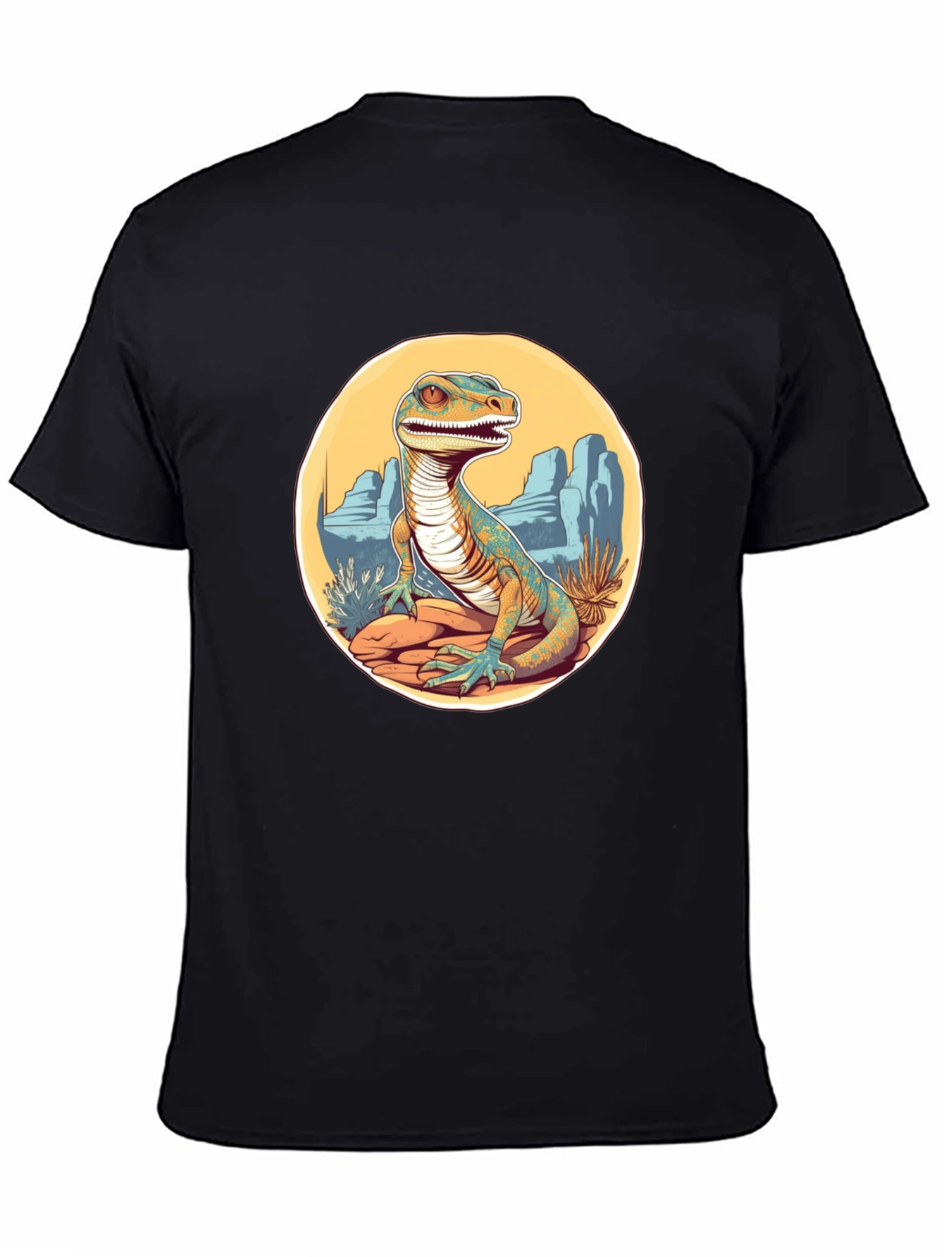 Dino Desert T-Shirt - Black