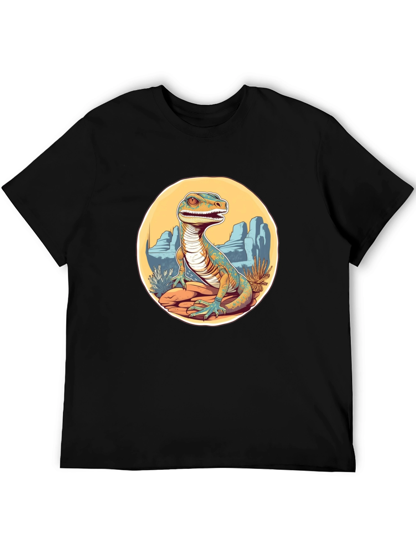 Dino Desert T-Shirt - Black