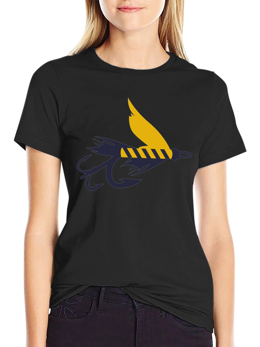 Fly Fishing Lure Graphic Tee - Anglers Black T-Shirt