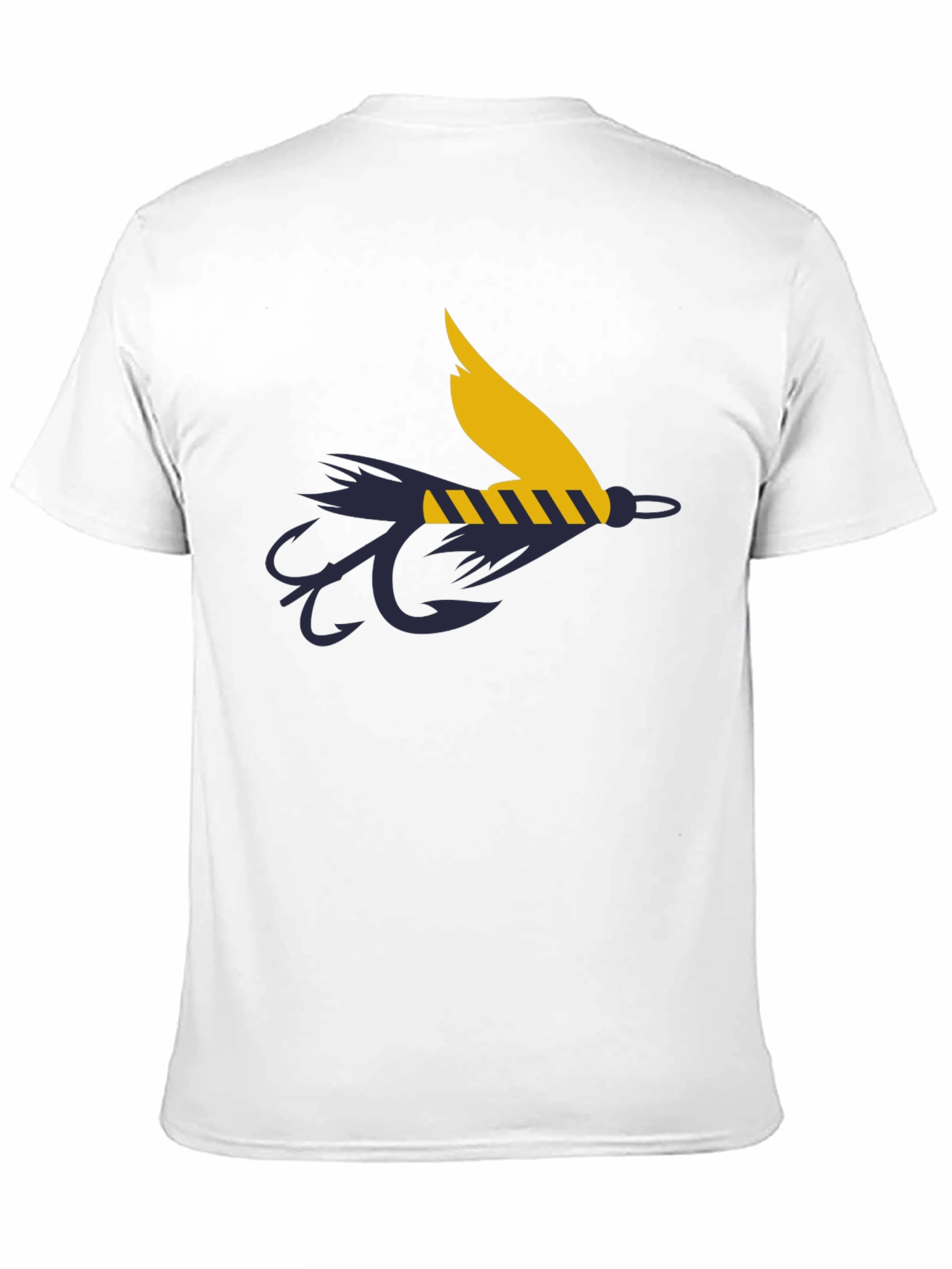 Fly Fishing Lure Graphic Tee - Anglers Black T-Shirt