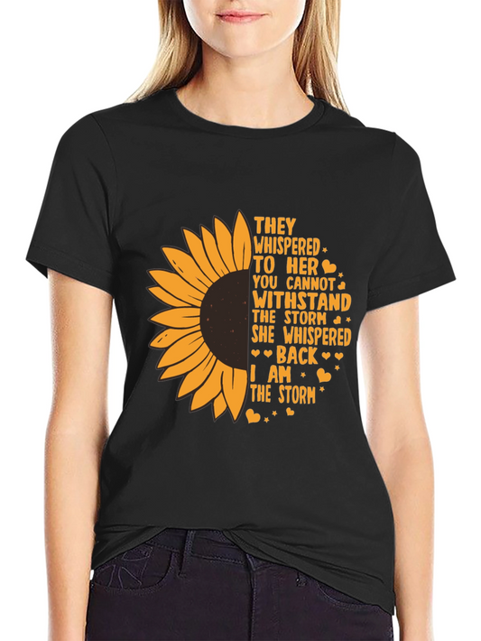 I Am The Storm Sunflower Graphic Tee - Unisex
