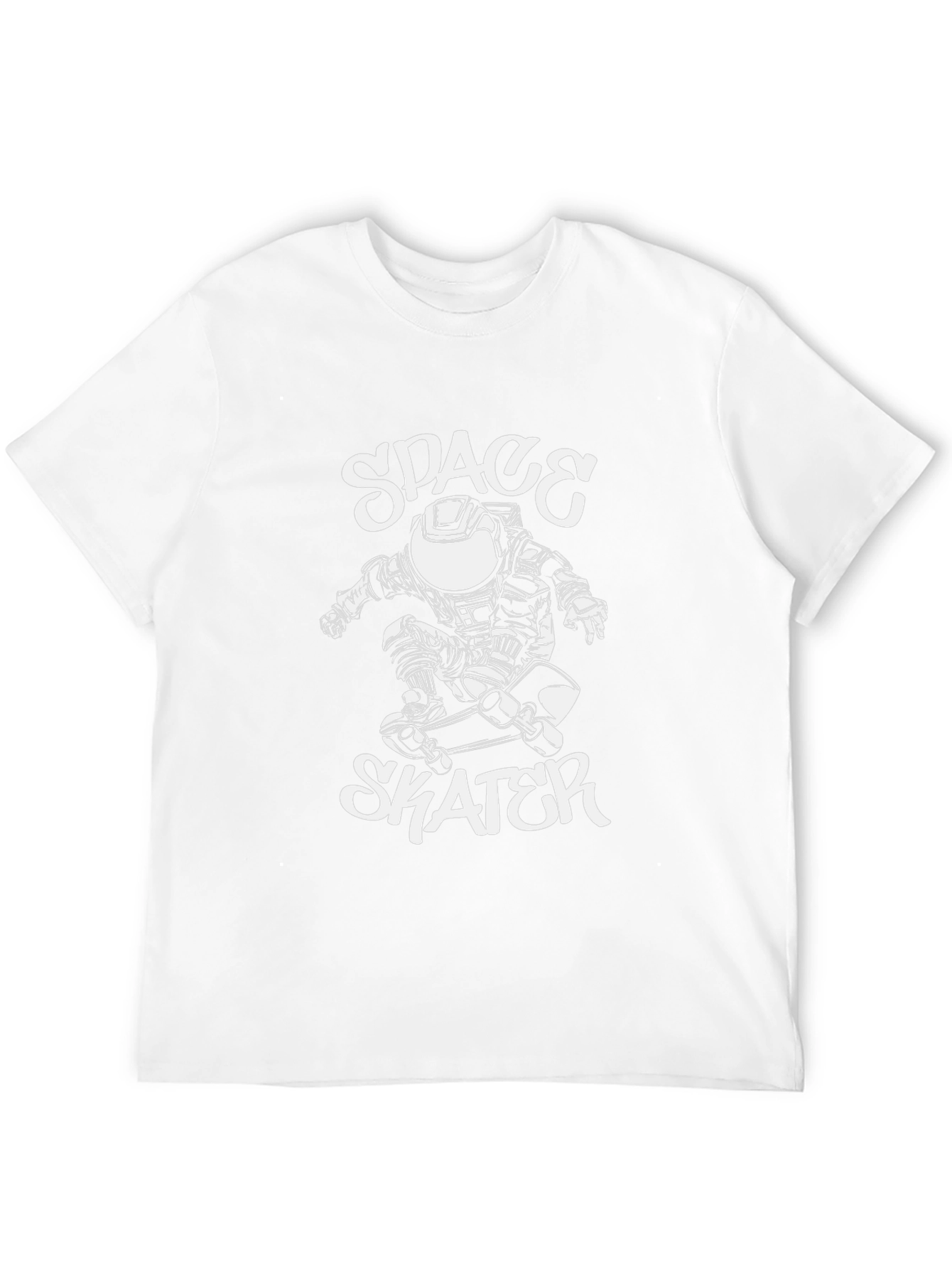 Space Skater Graphic Tee - Cool Black T-Shirt