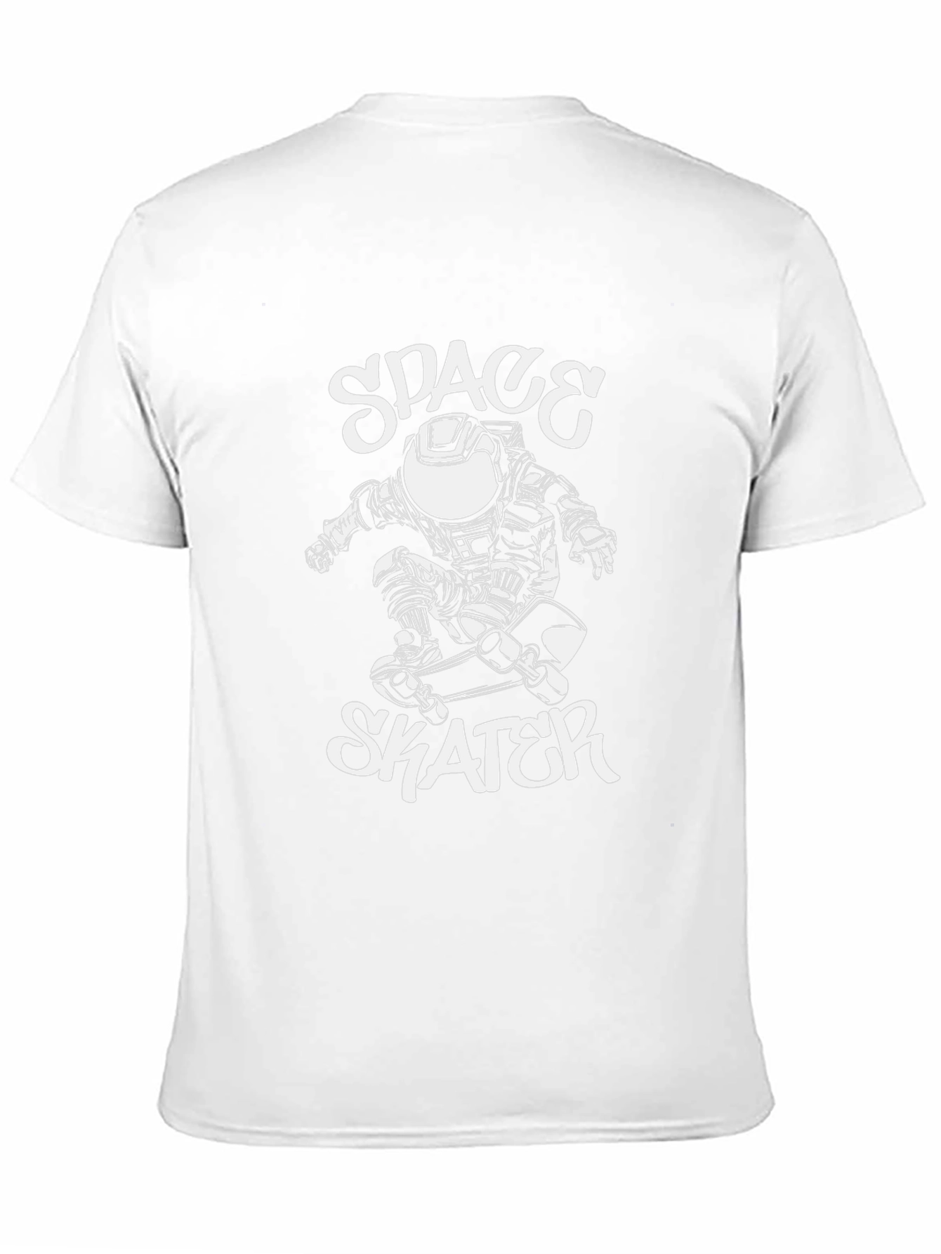 Space Skater Graphic Tee - Cool Black T-Shirt