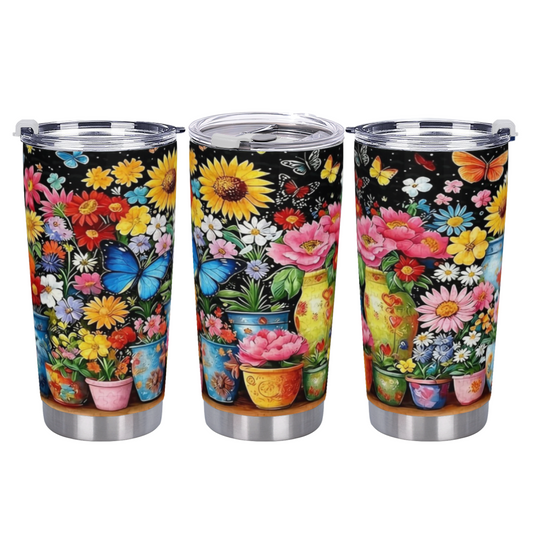 African Safari Wild Animal Water Reflection 20oz Wildlife Tumbler