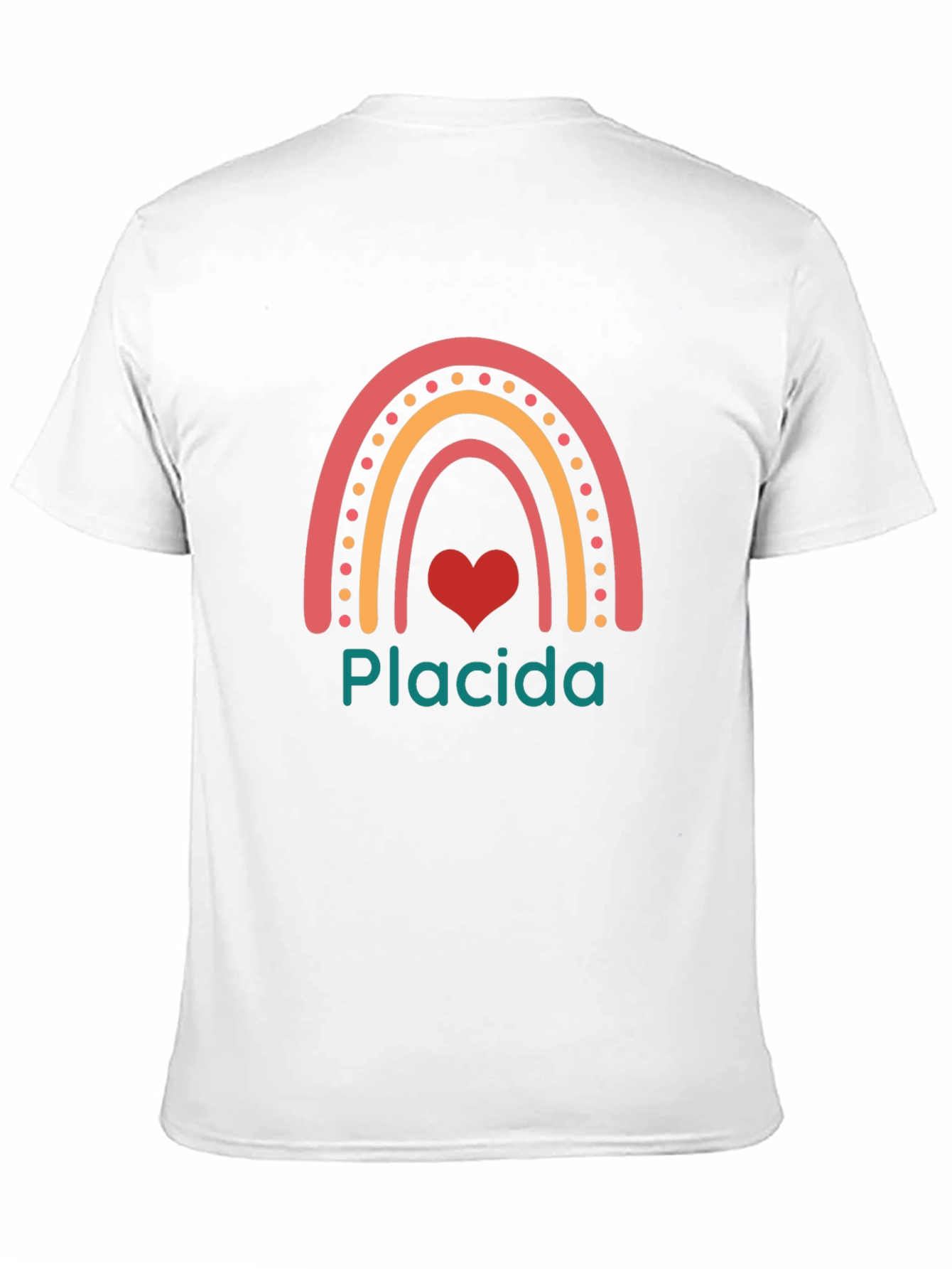 Placida Rainbow Heart Graphic Tee - Black