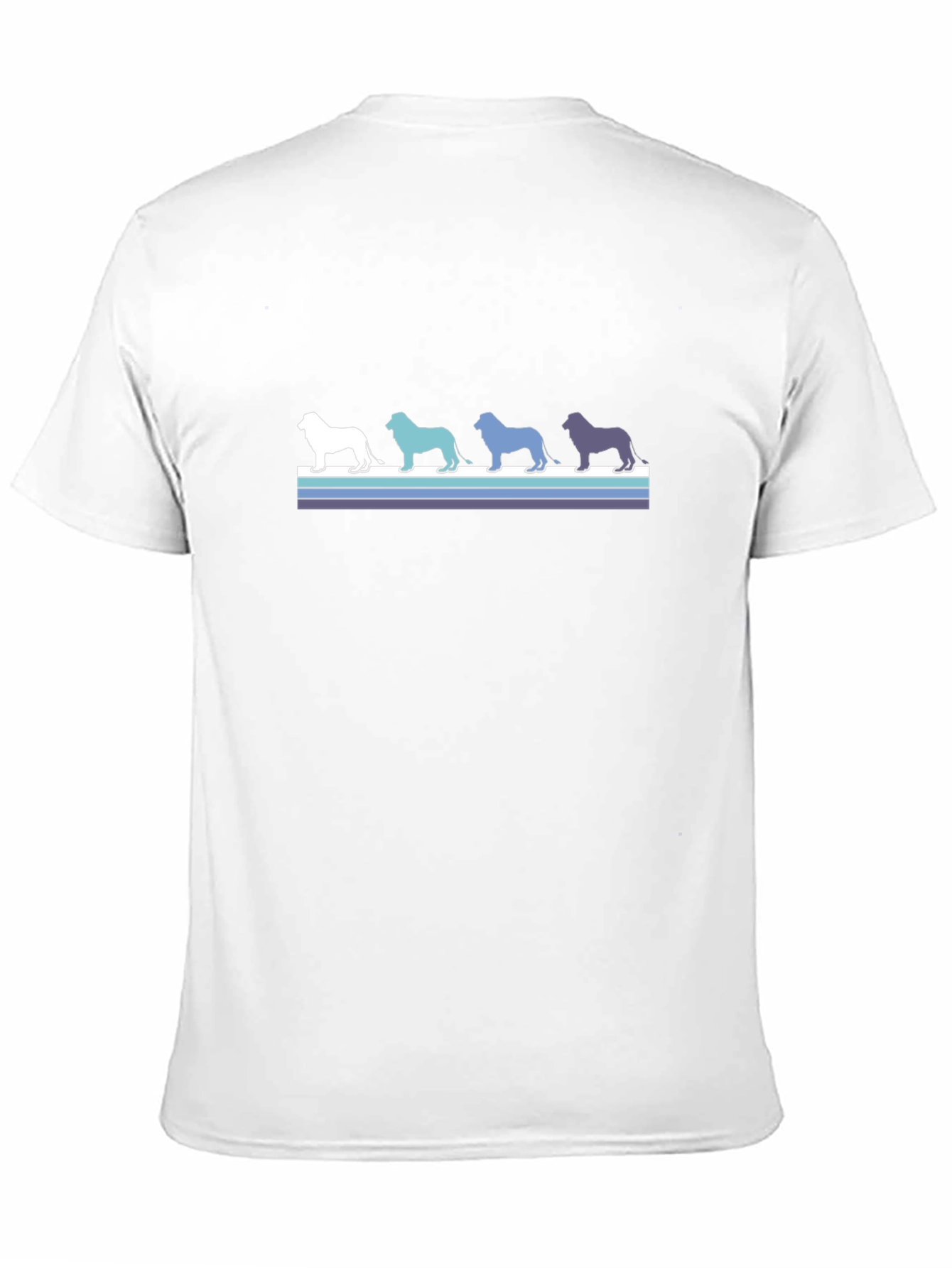 Retro Dog Silhouette T-Shirt - Black Cotton Blend