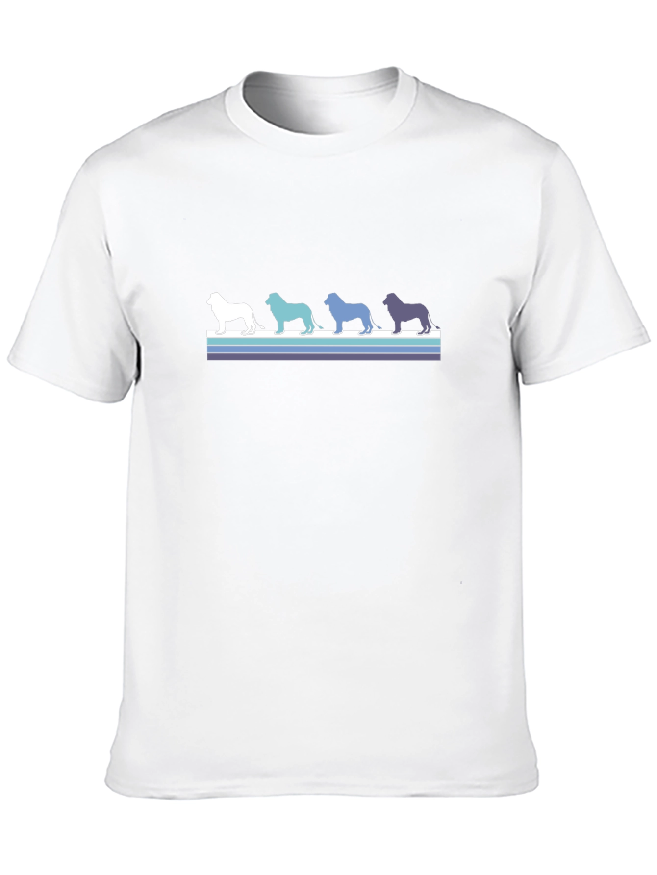 Retro Dog Silhouette T-Shirt - Black Cotton Blend