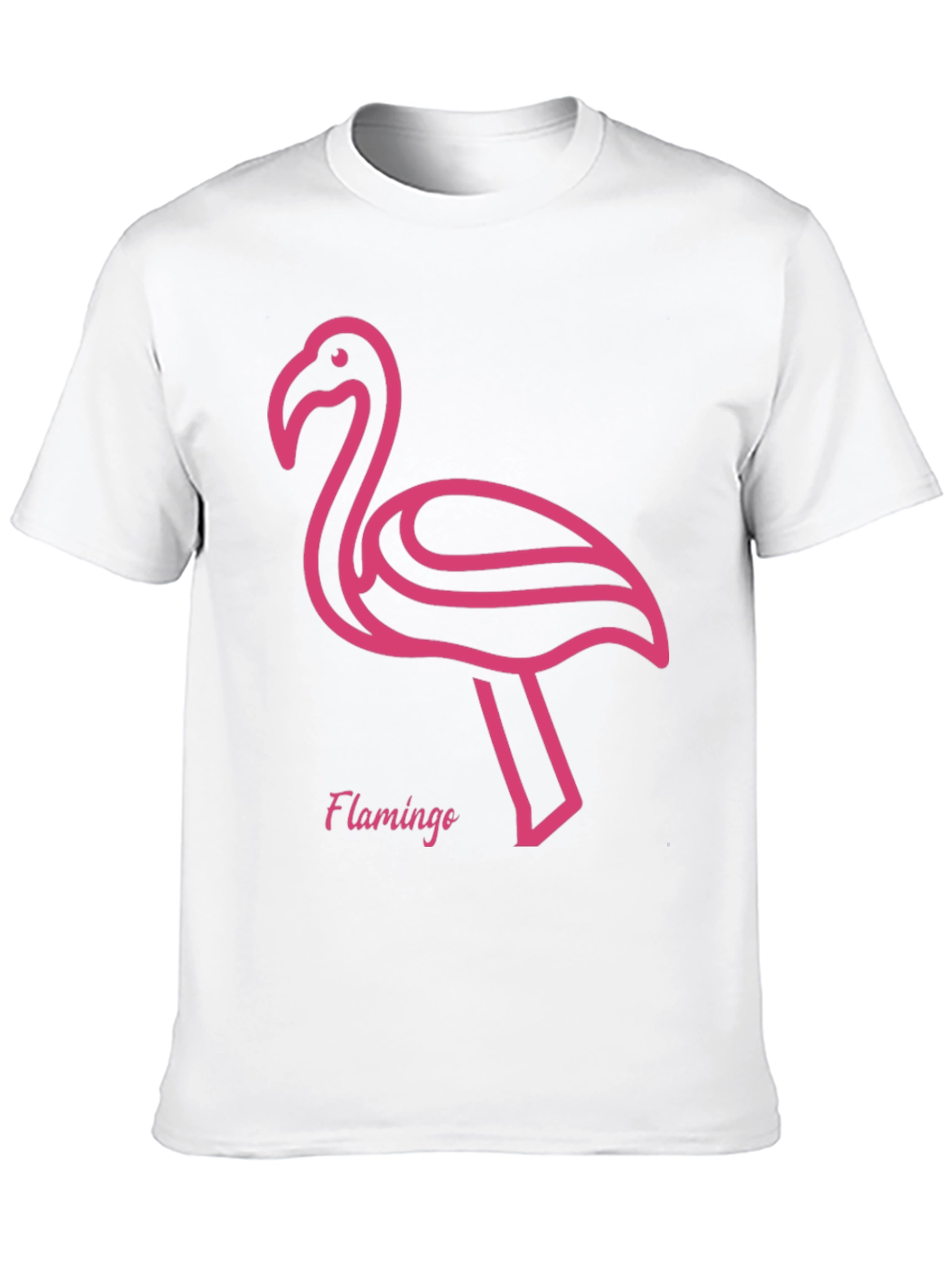 Pink Flamingo Graphic Tee - Stylish Black T-Shirt