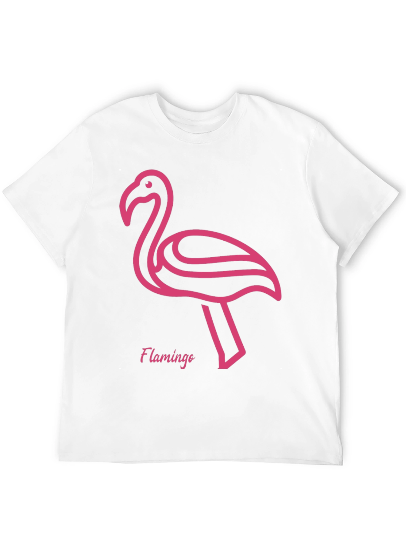 Pink Flamingo Graphic Tee - Stylish Black T-Shirt
