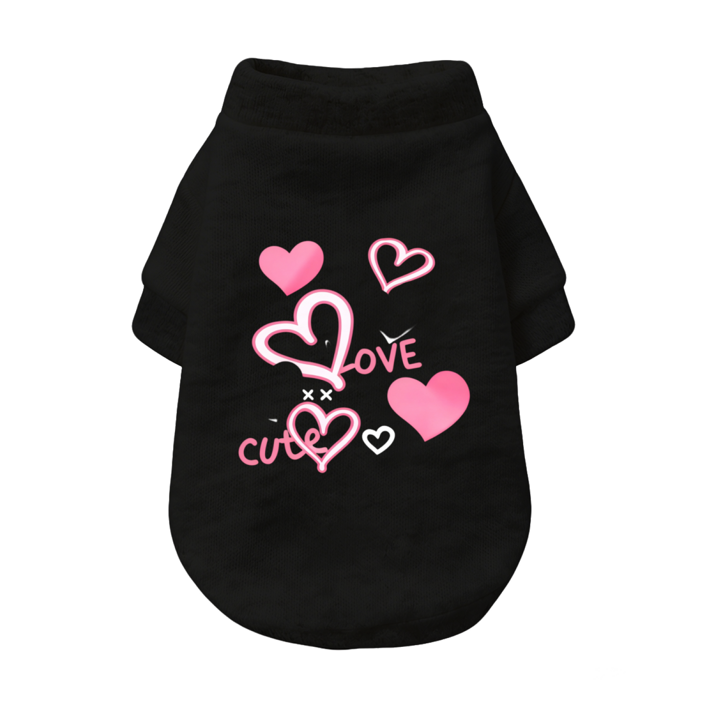 Trendy LOVE Letter X Pattern Pet Cardigan Sweater
